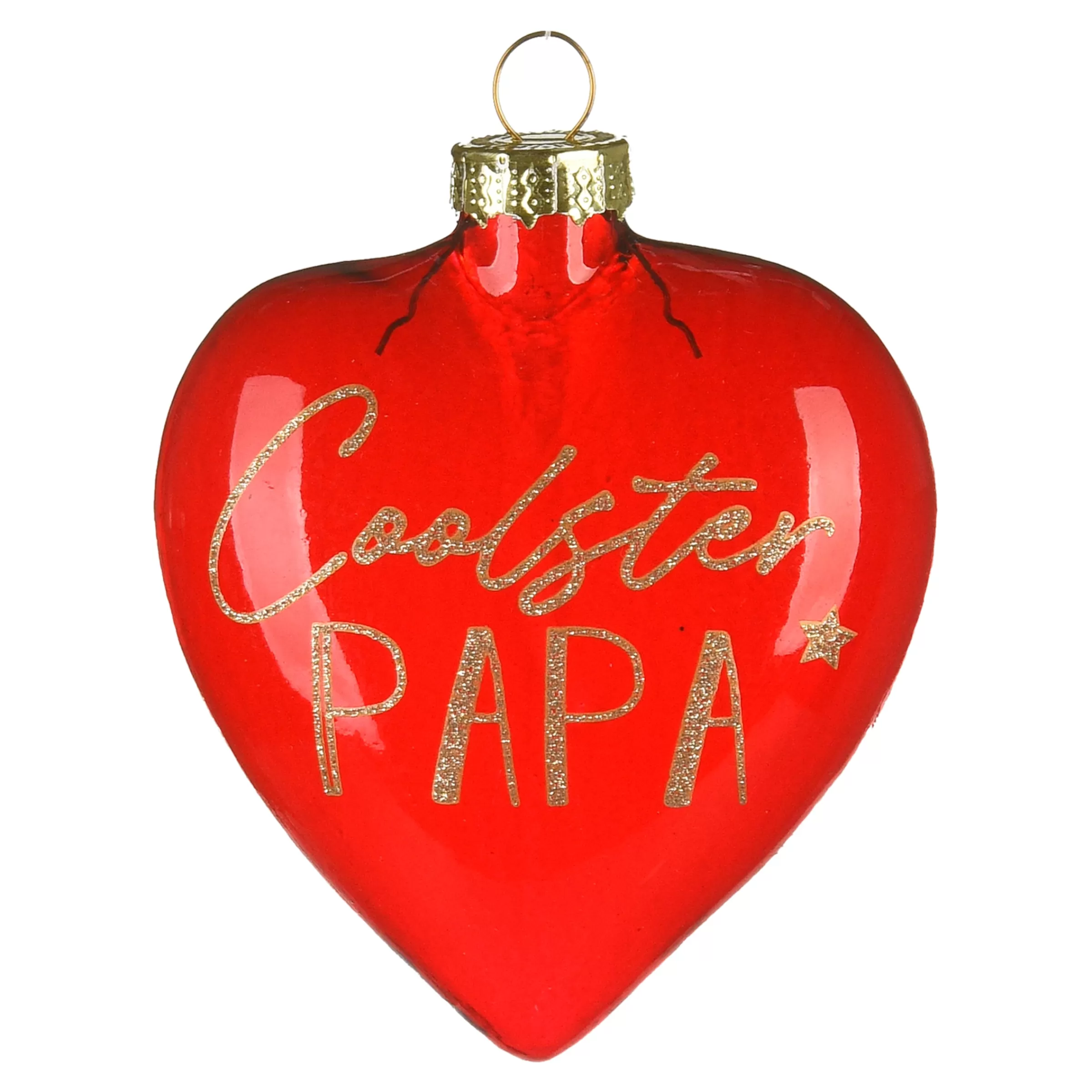 Depot Bijoux D'Arbre En Verre Coeur Papa