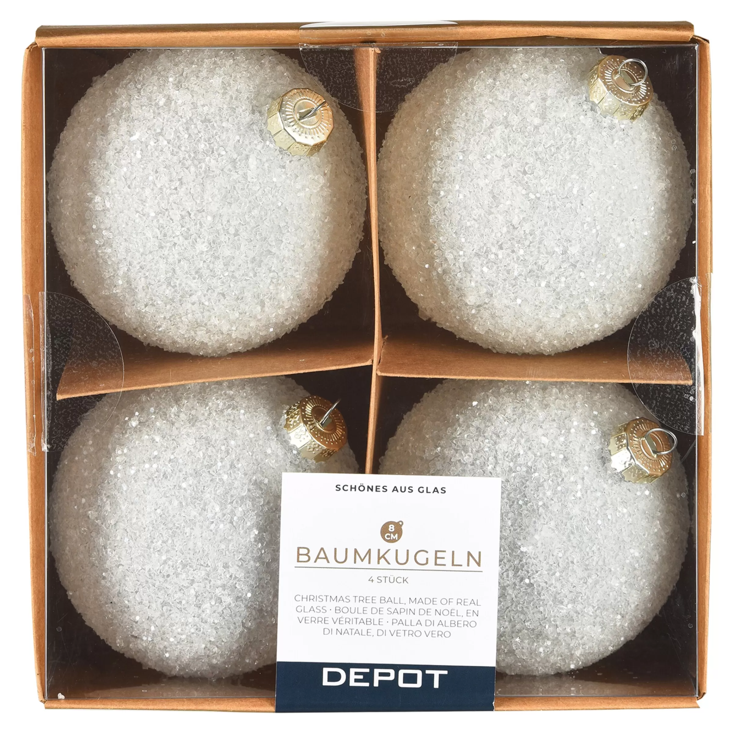 Depot Boule De Noël En Verre Glam