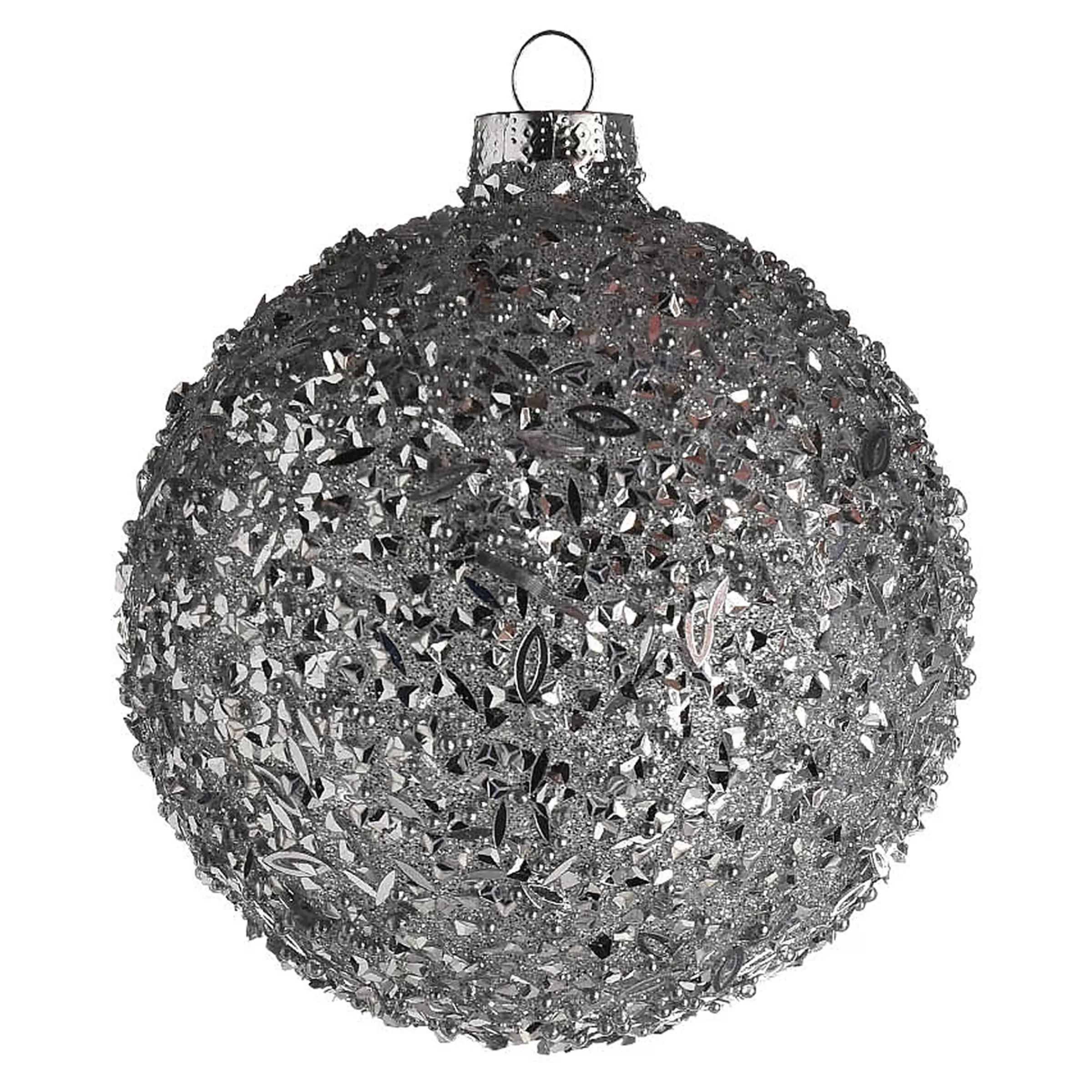 Depot Boule De Noël En Verre Granules A Paillettes