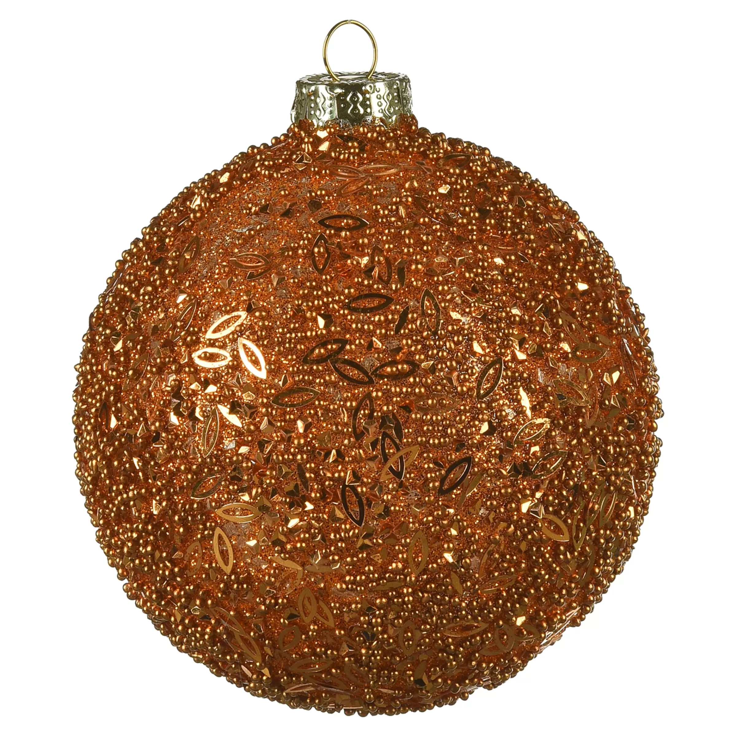 Depot Boule De Noël En Verre Granules A Paillettes