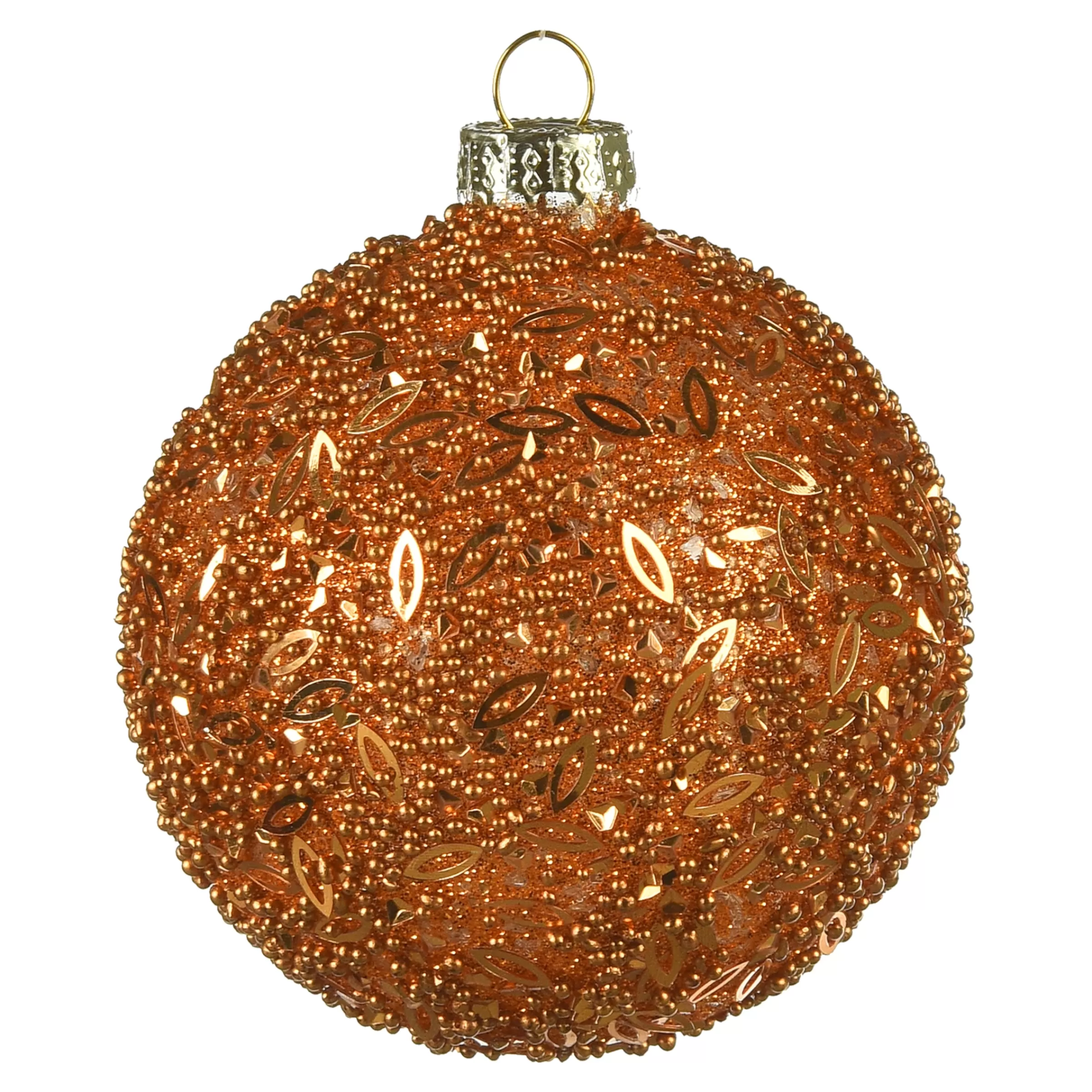 Depot Boule De Noël En Verre Granules A Paillettes