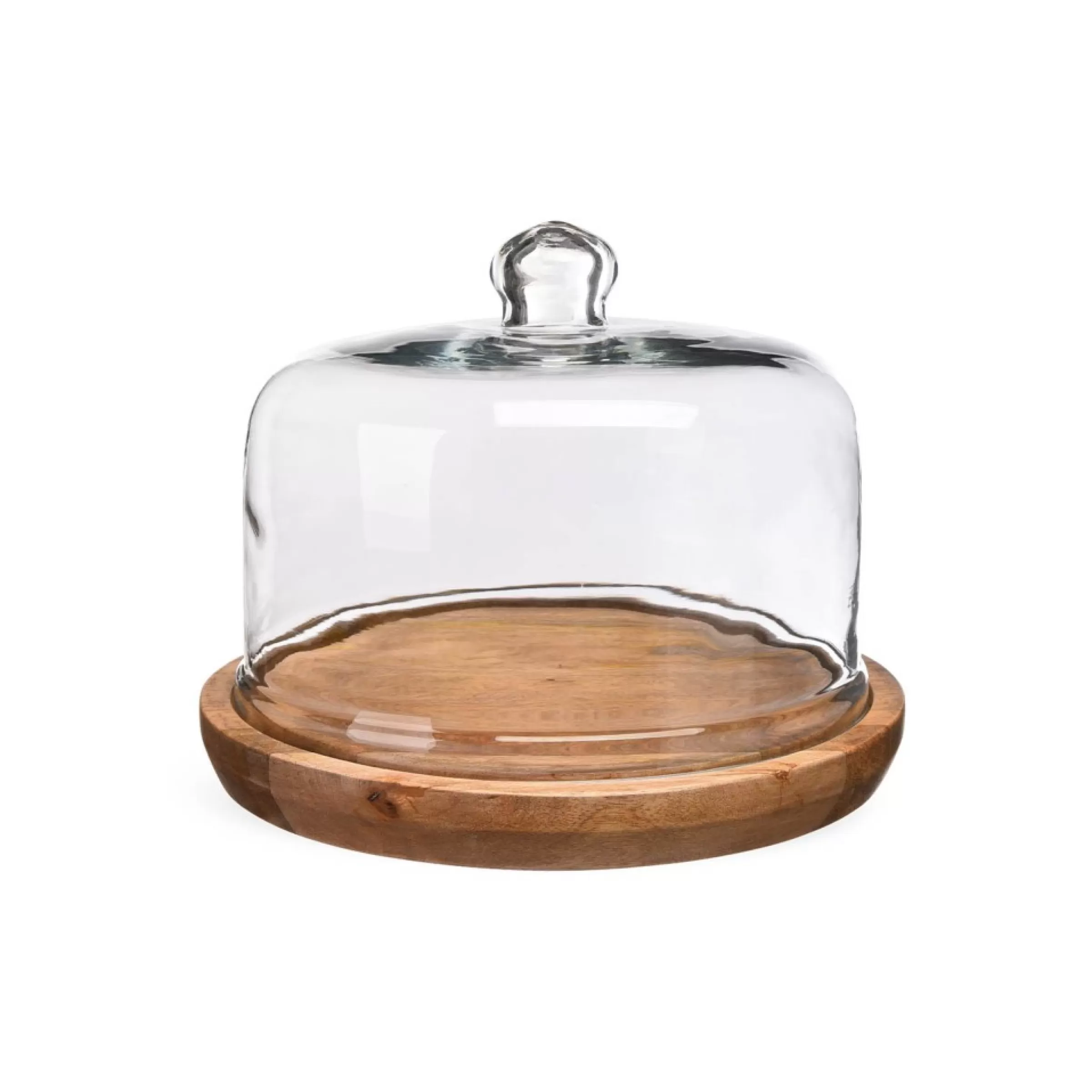 Depot Cloche De Service Avec Assiette En Bois Cheap