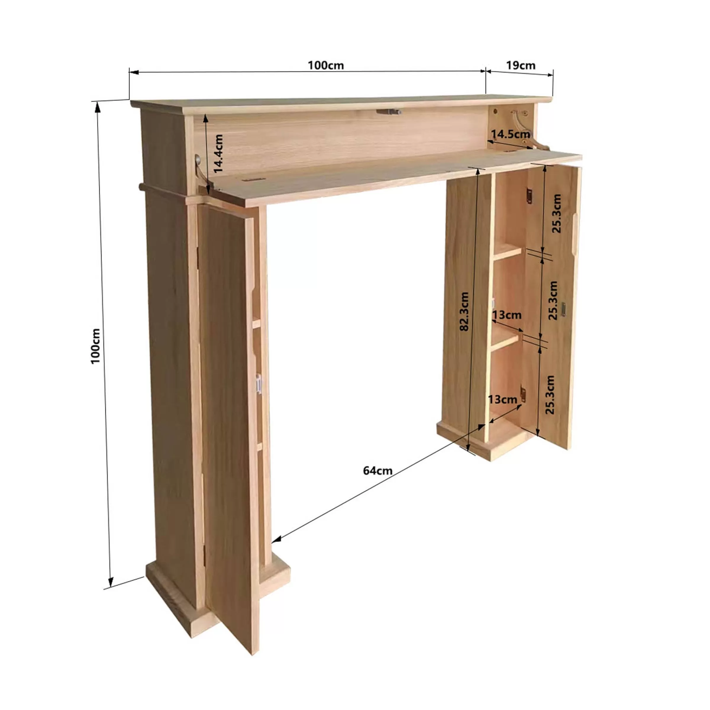 Depot Console De Cheminee Toni Avec Espace De Rangement Clearance