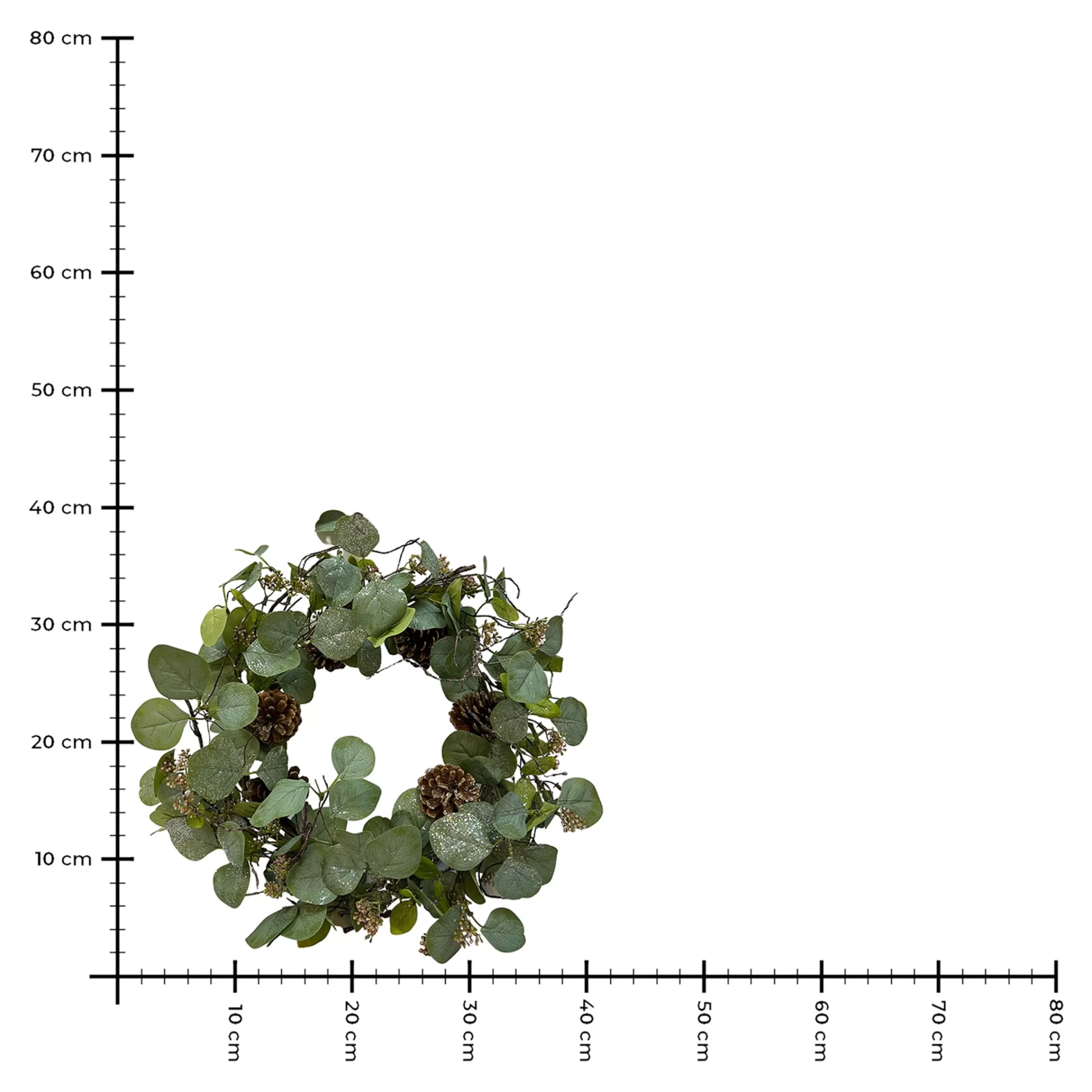 Depot Couronne Artificielle Eucalyptus & Sapin