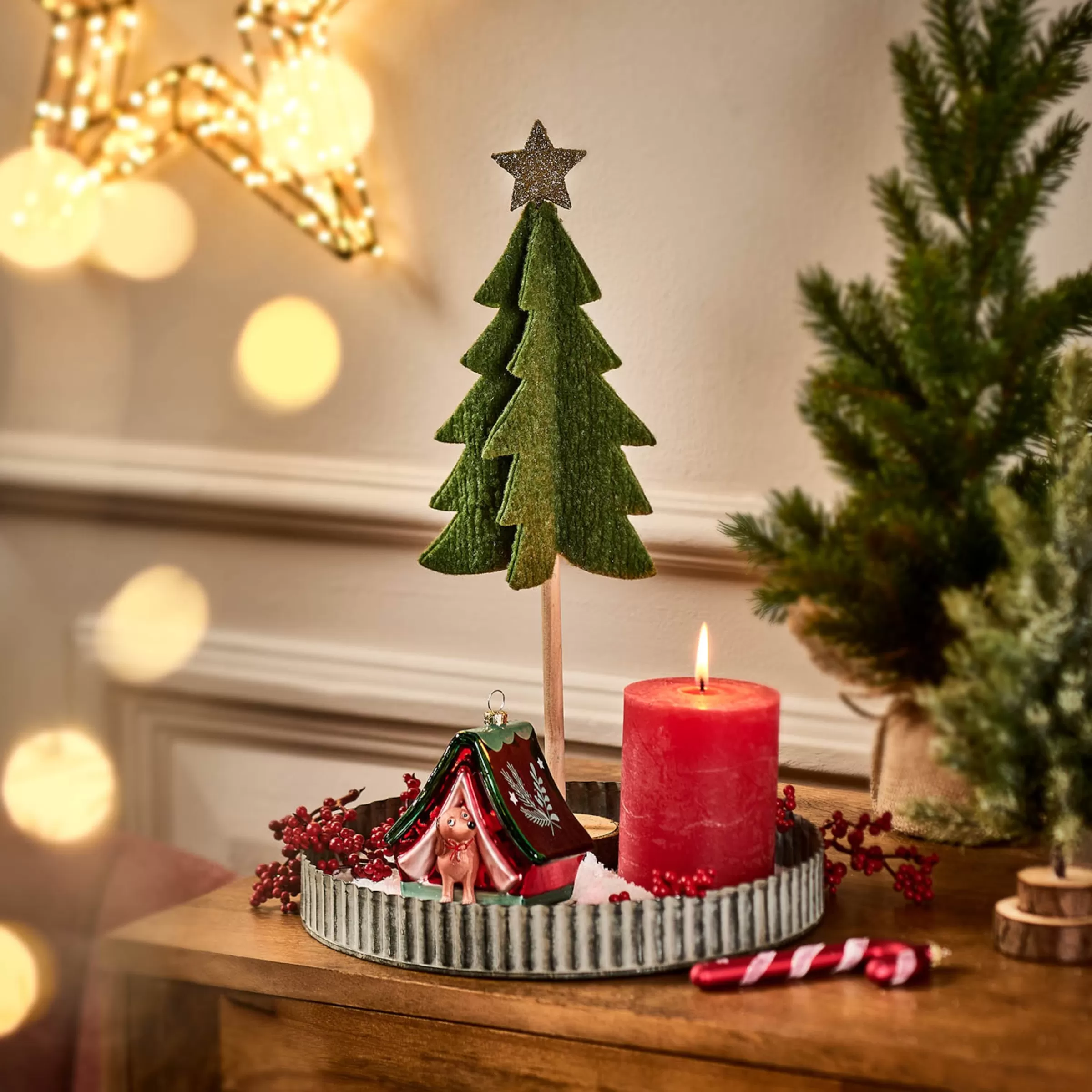 Depot Décorations D'Arbre En Verre Canne A Sucre