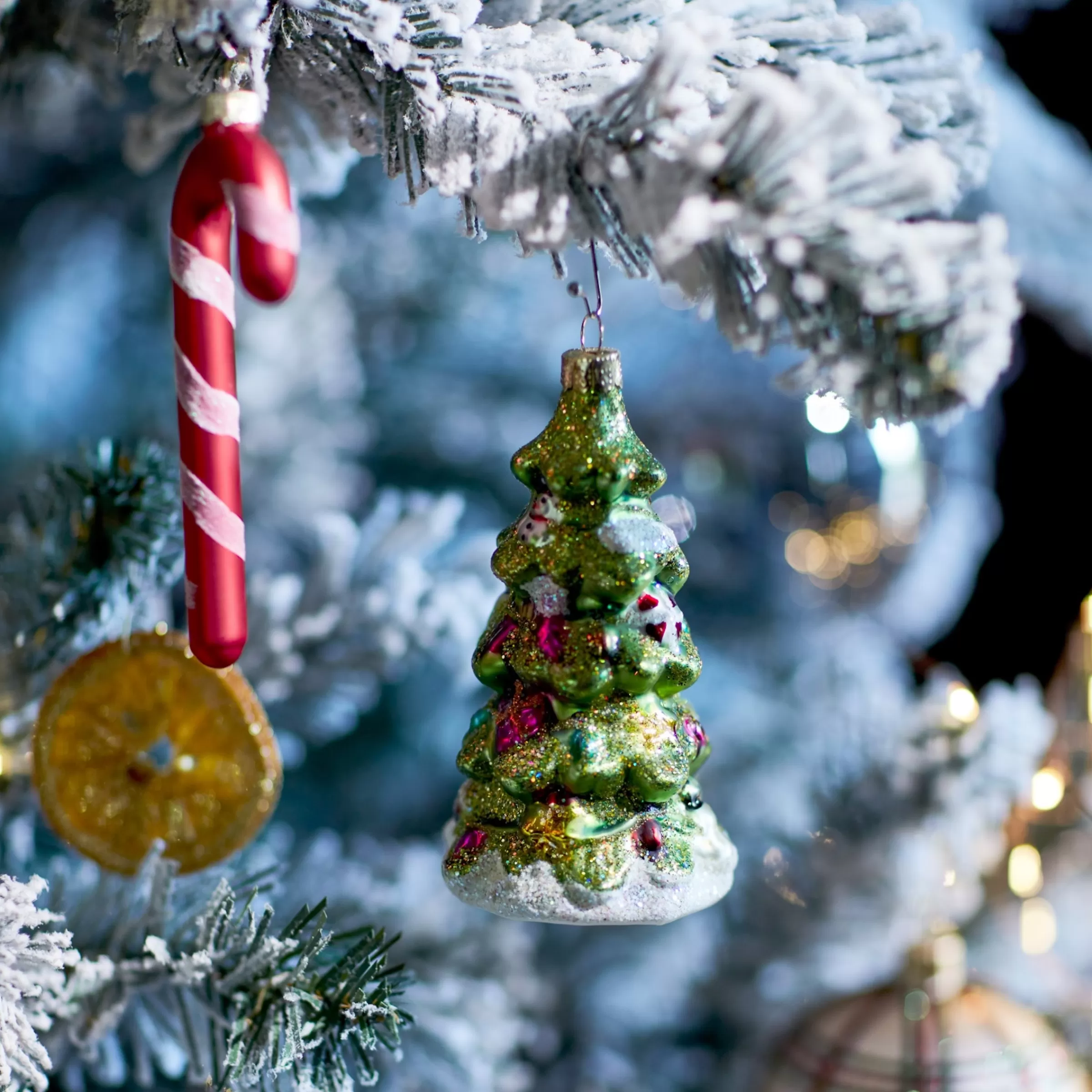Depot Décorations D'Arbre En Verre Canne A Sucre