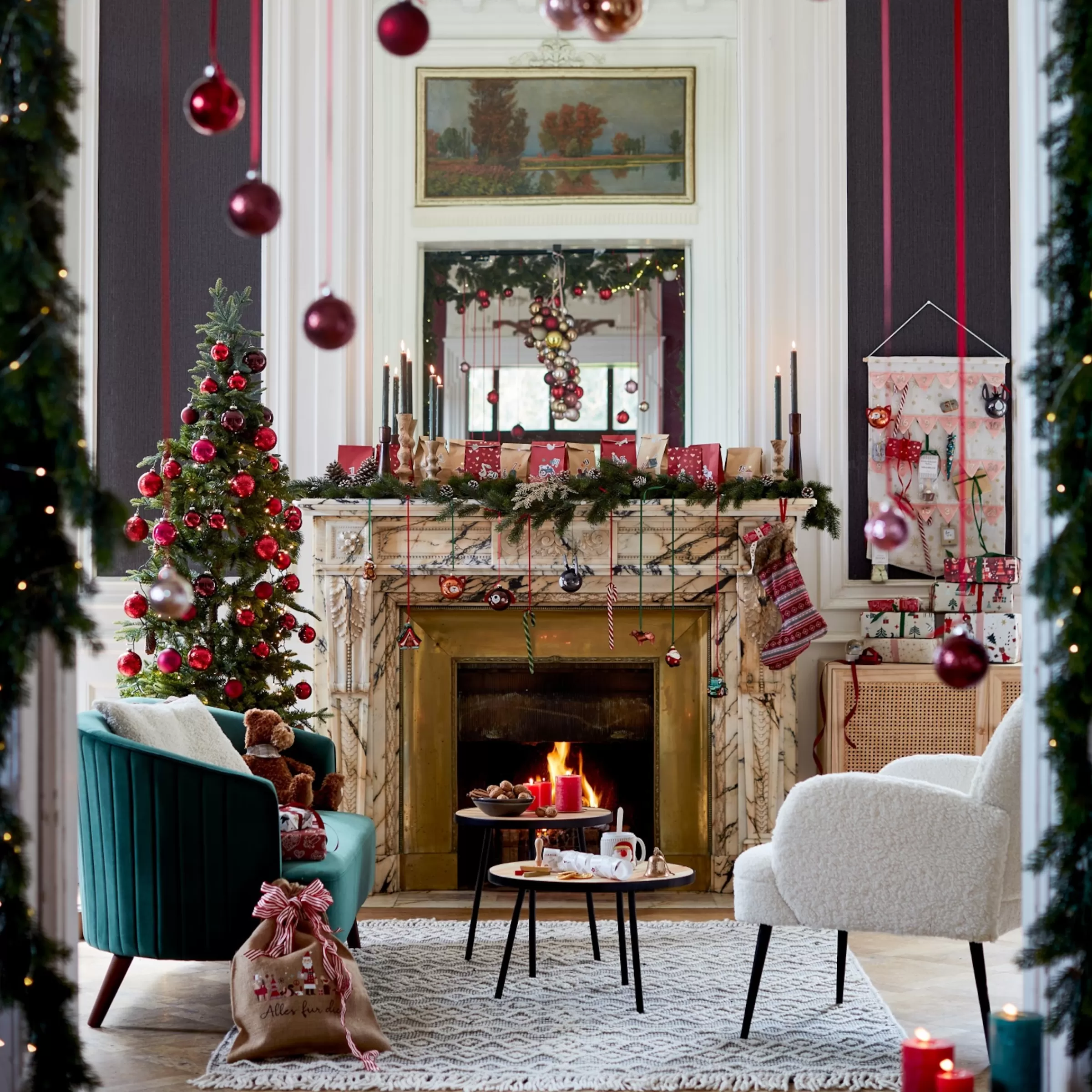 Depot Décorations De Sapin En Verre Santa Claus
