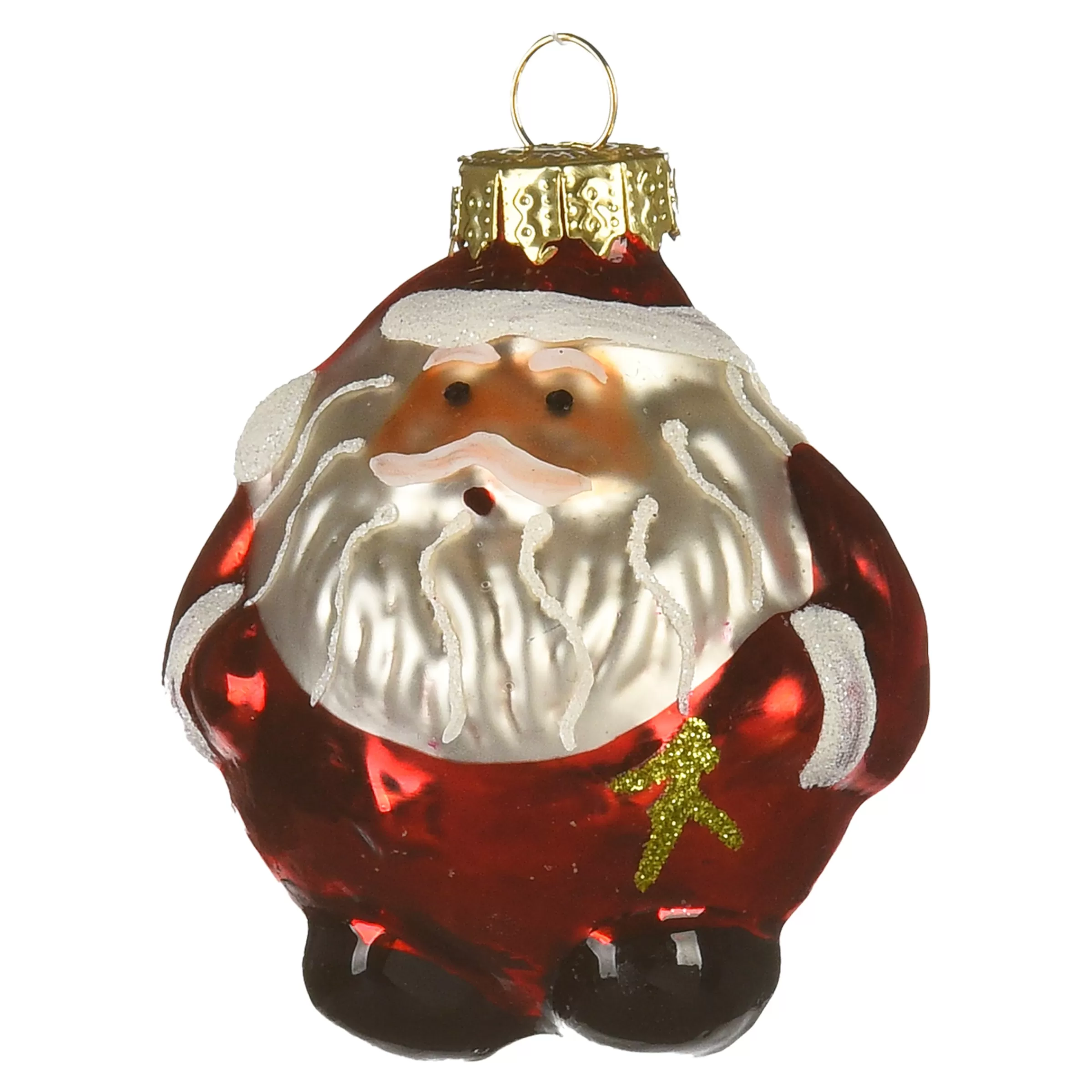 Depot Décorations De Sapin En Verre Santa Claus
