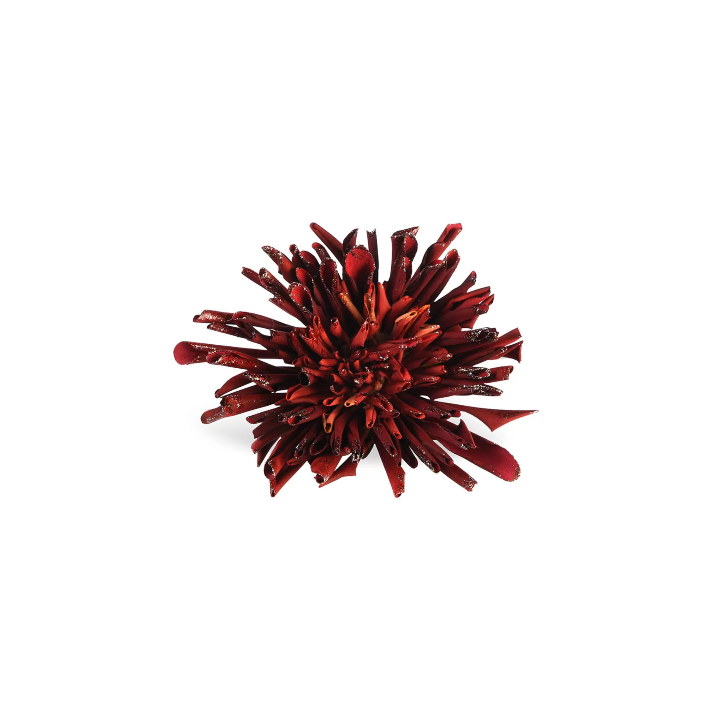 Depot Fleur Artificielle Scintillante Dahlia Sur Clip