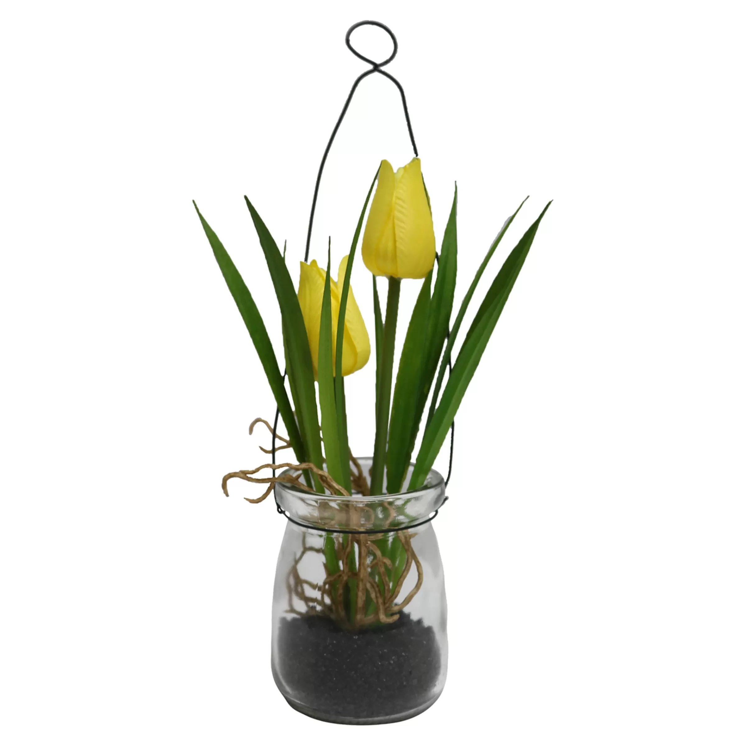 Depot Fleur Artificielle Tulipe Dans Vase En Verre