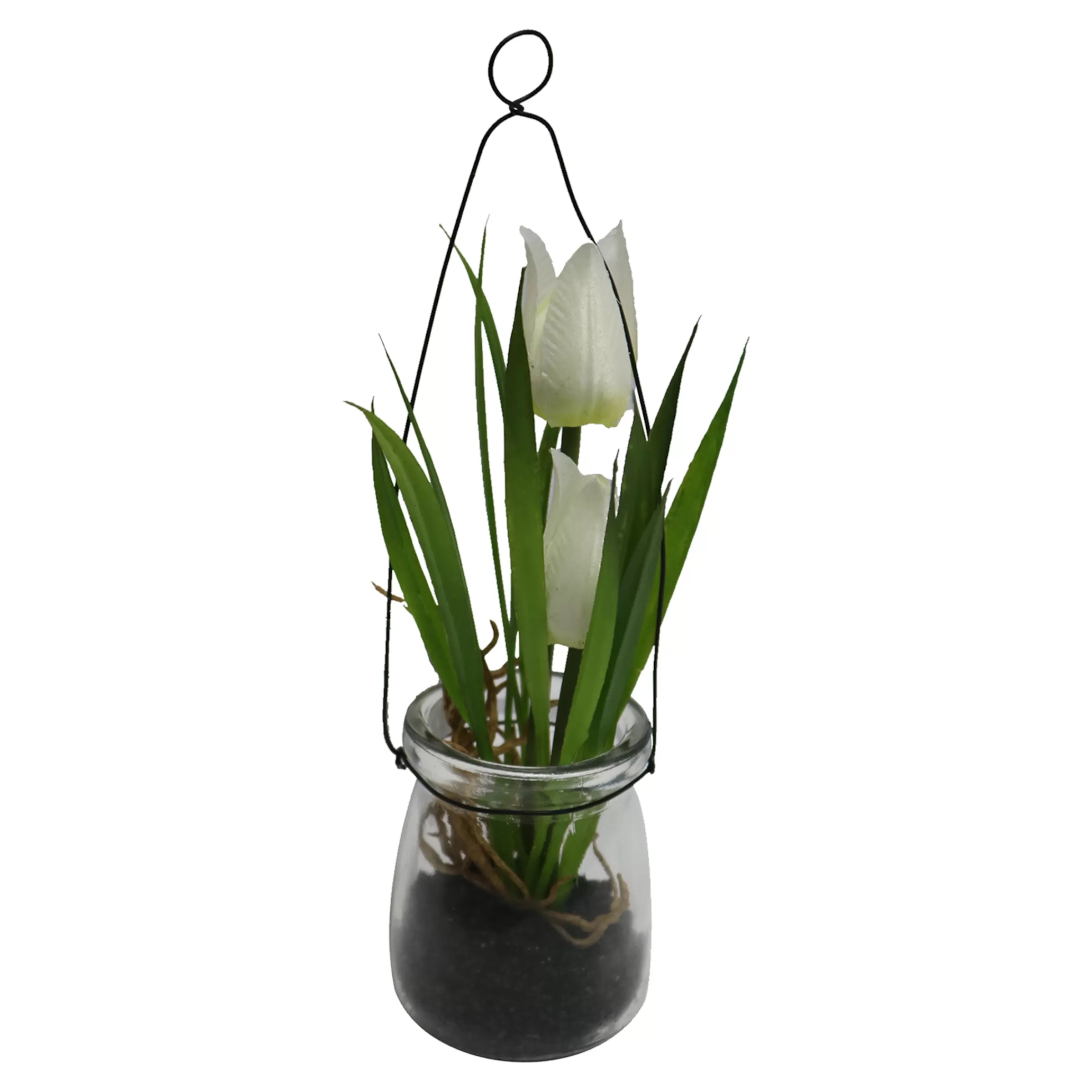 Depot Fleur Artificielle Tulipe Dans Vase En Verre