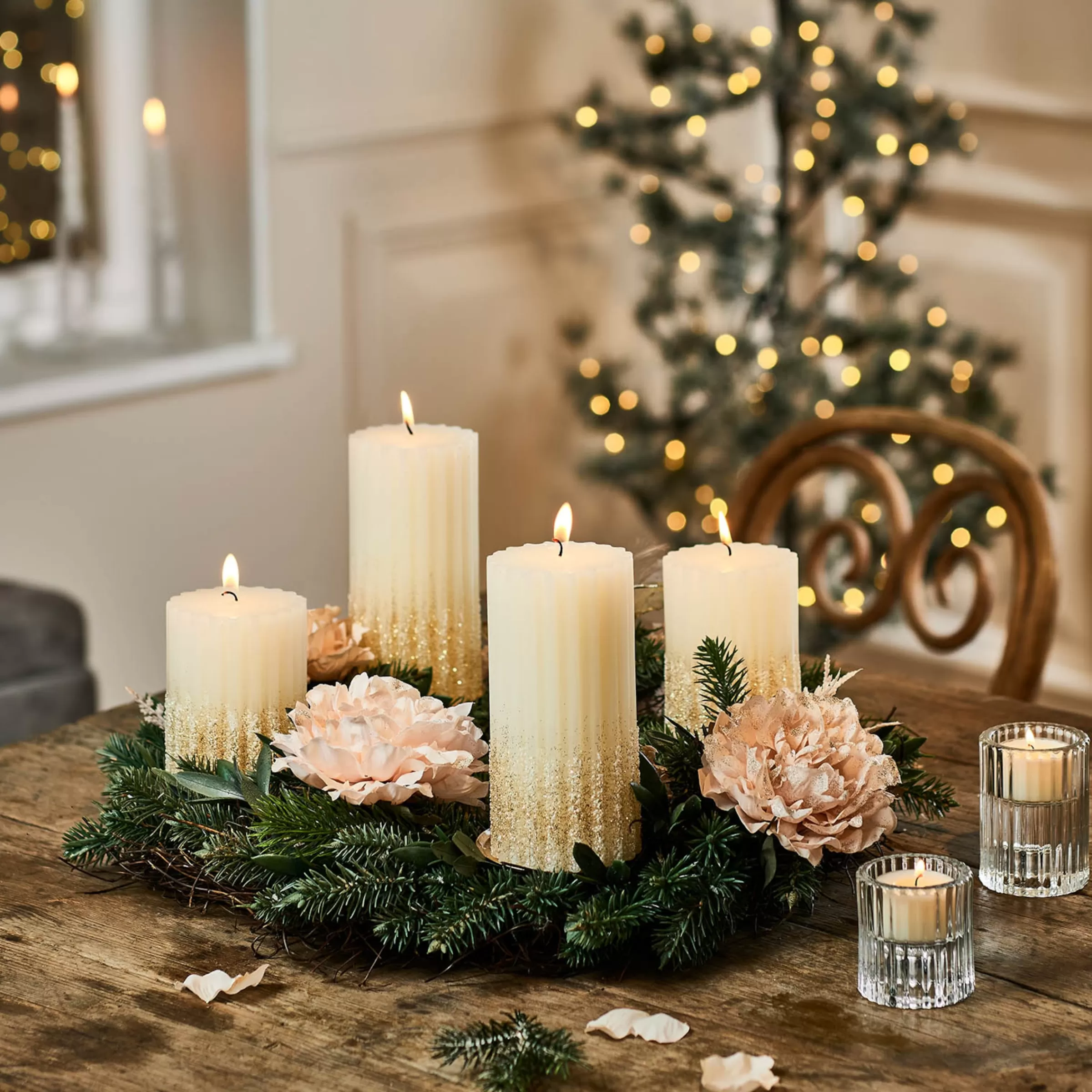 Depot Fleur Artificielle Vintage-Rose Sur Clip