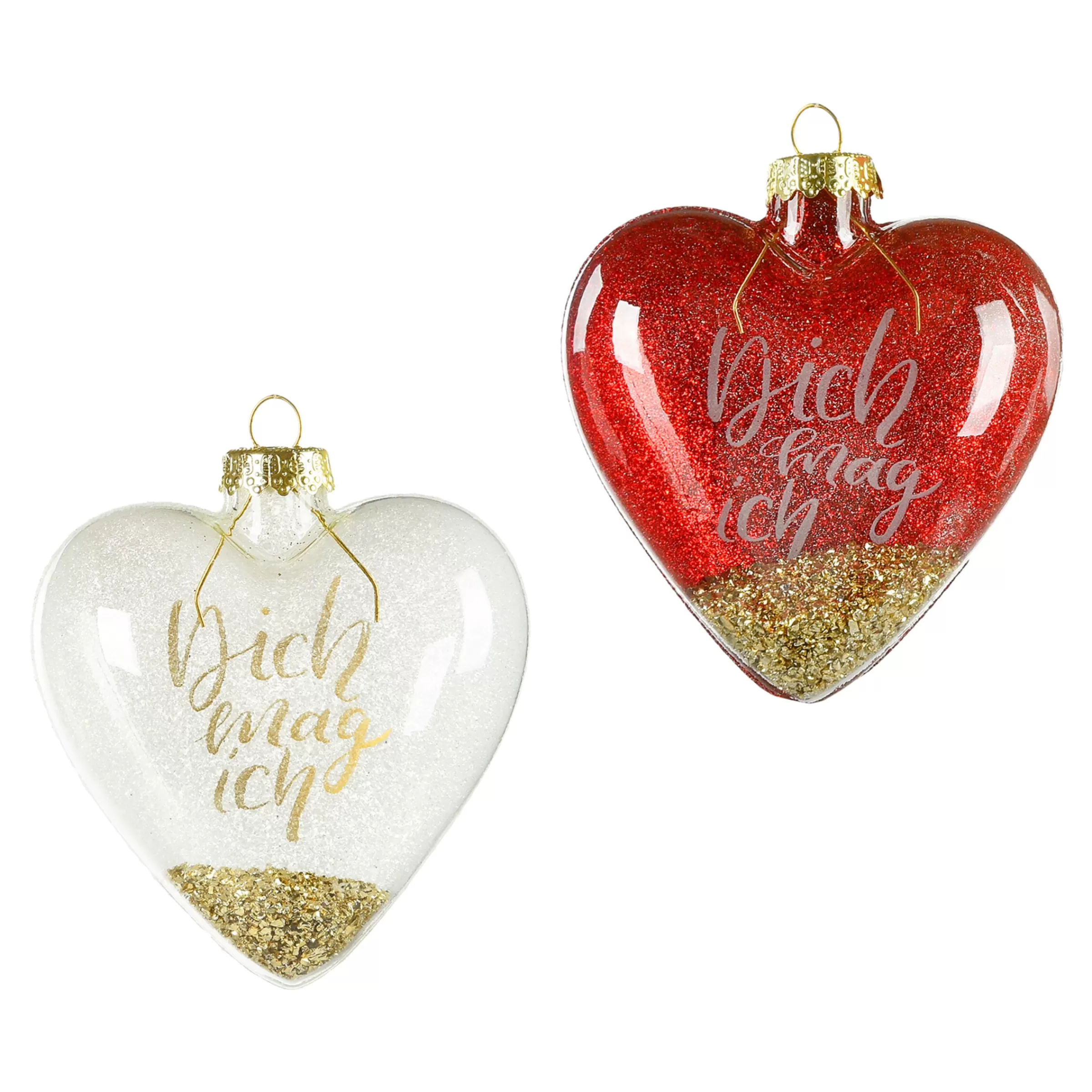 Depot Glas-Baumschmuck Heart Dich