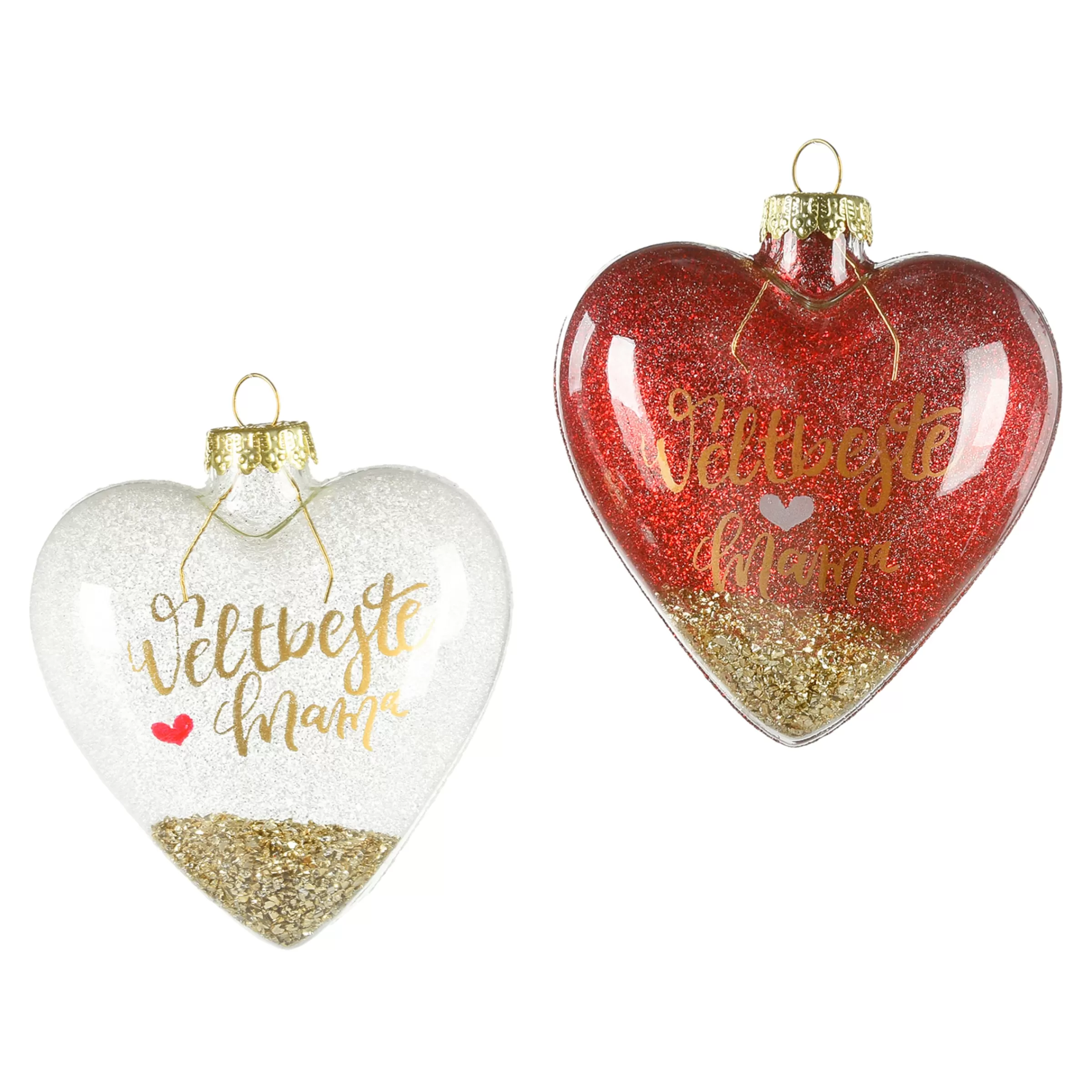 Depot Glas-Baumschmuck Heart Mama