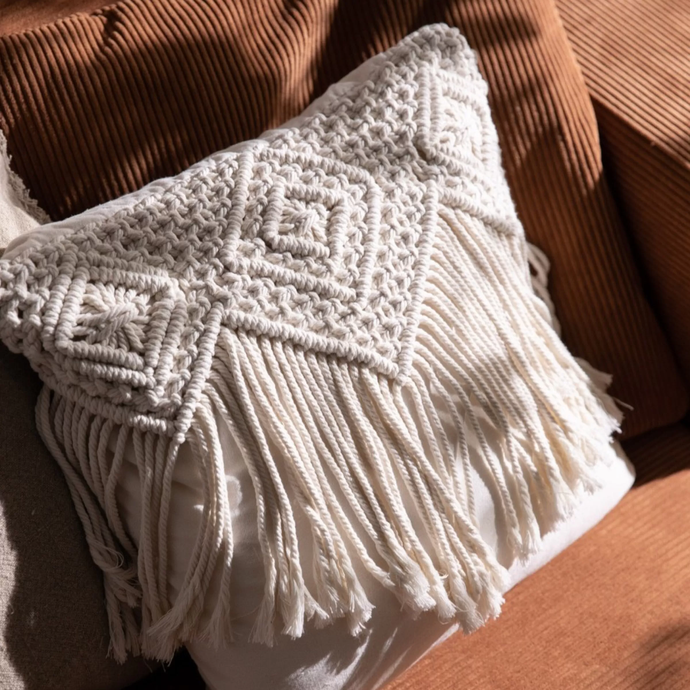 Depot Housse De Coussin En Macrame Luna Cheap