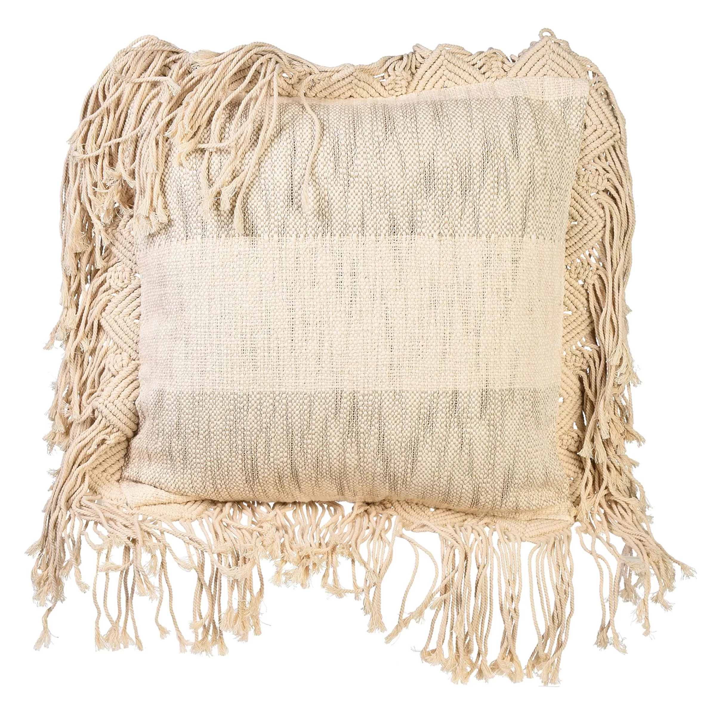 Depot Housse De Coussin En Macrame Stripe Online