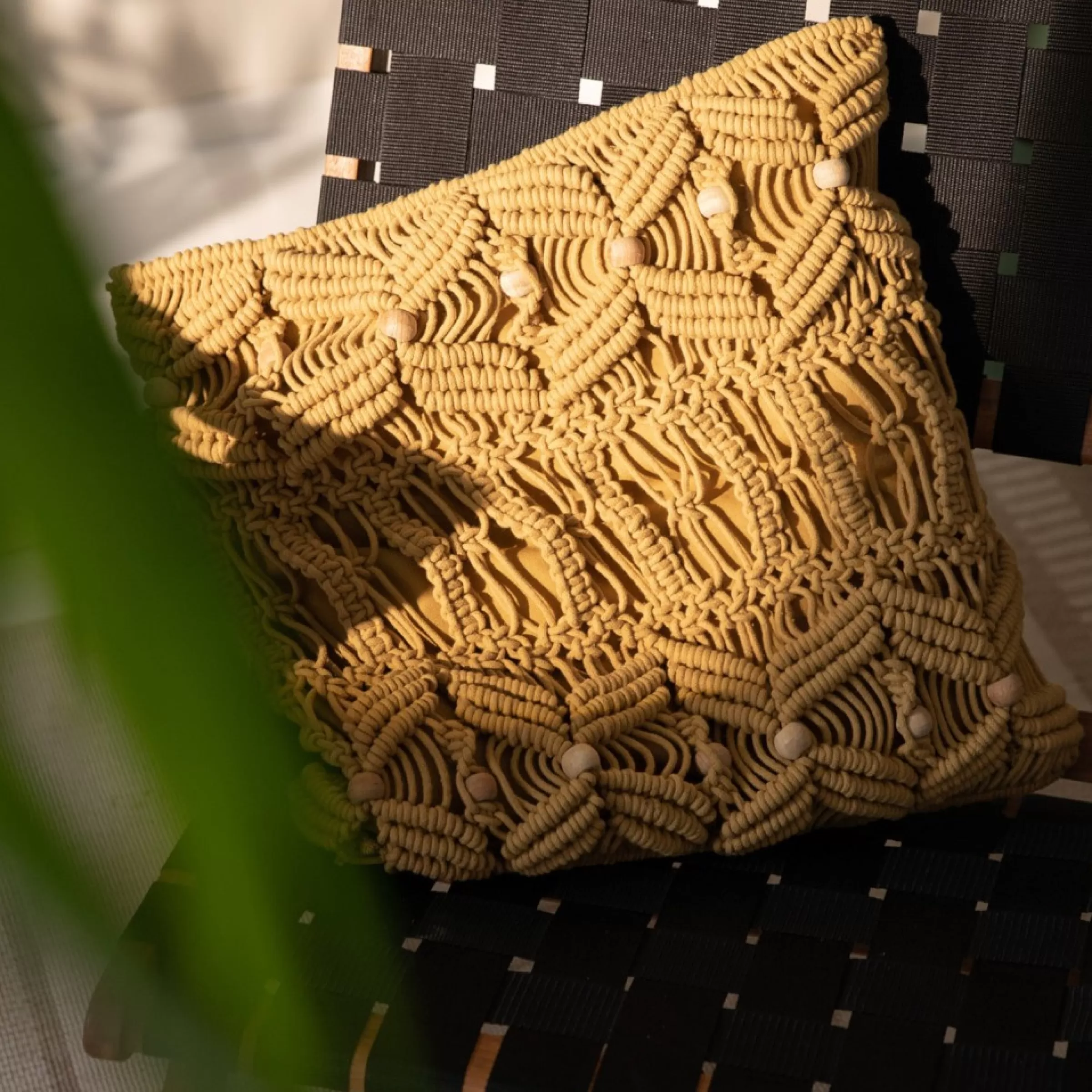 Depot Housse De Coussin En Macrame Woodie Flash Sale