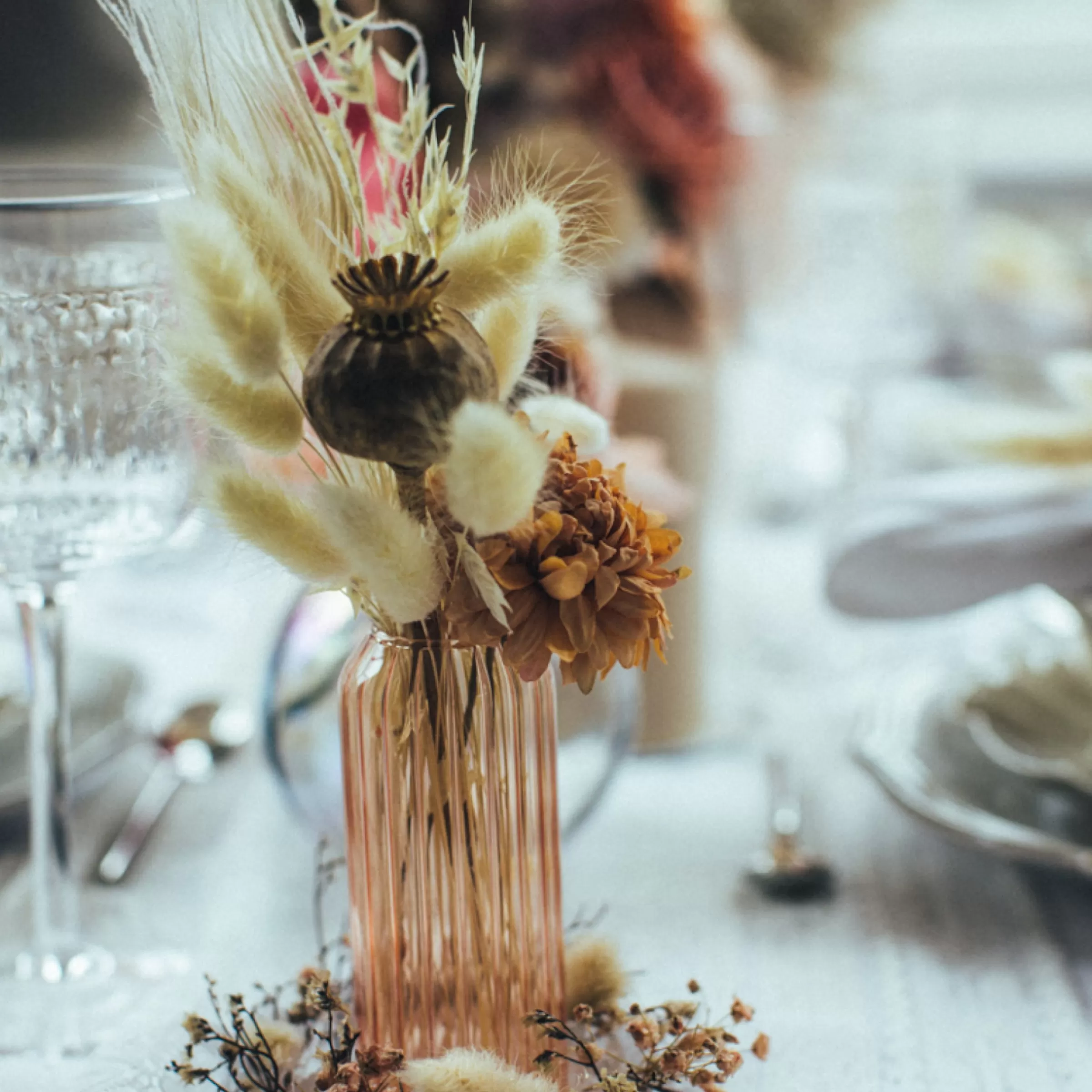 Depot Mini-Couronne De Fleurs Sechees Alma