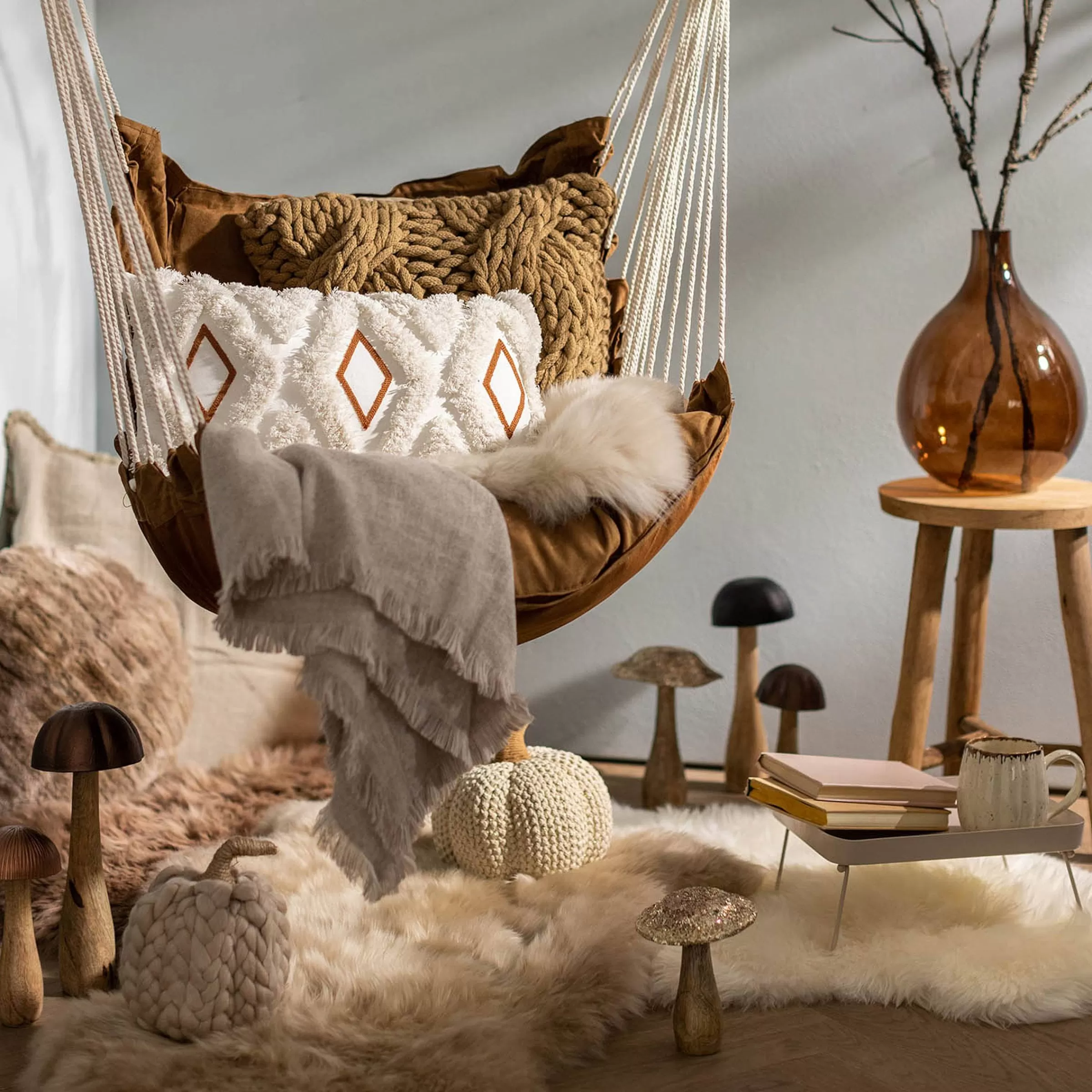 Depot Objet Décoratif Citrouille Tricotee En Torsade Sale