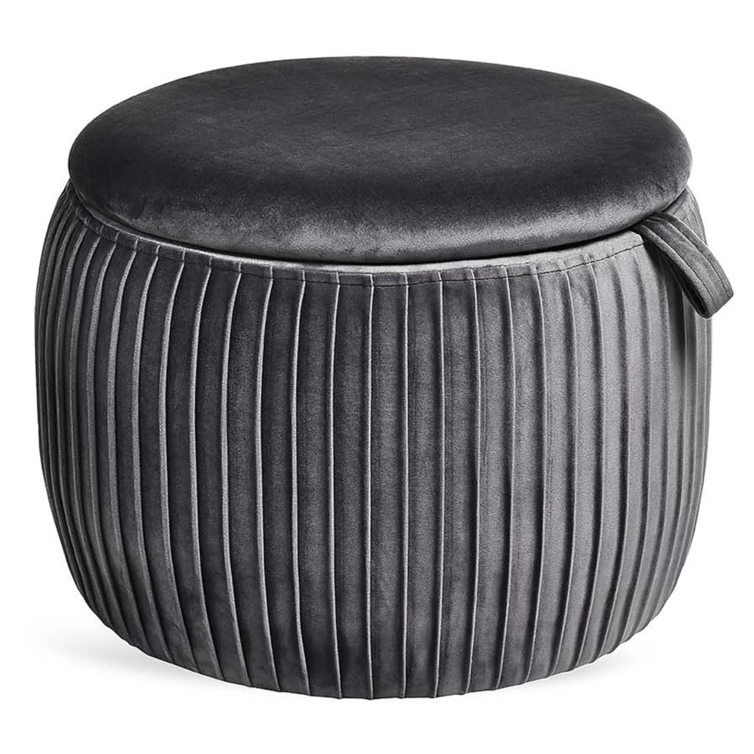 Depot Pouf En Velours Agnes Avec Espace De Rangement Fashion