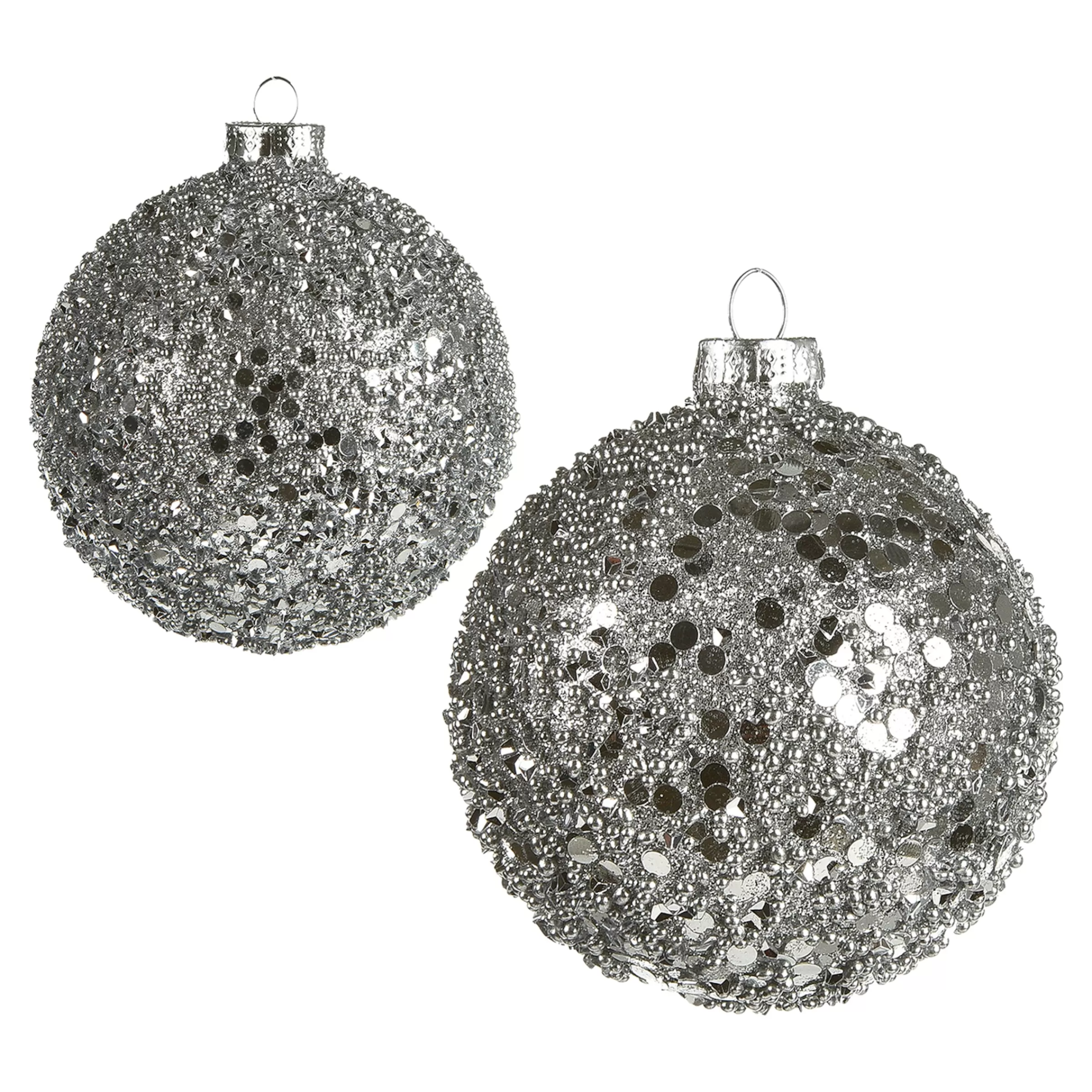 Depot Roundgranulat Kugel-Set Silber