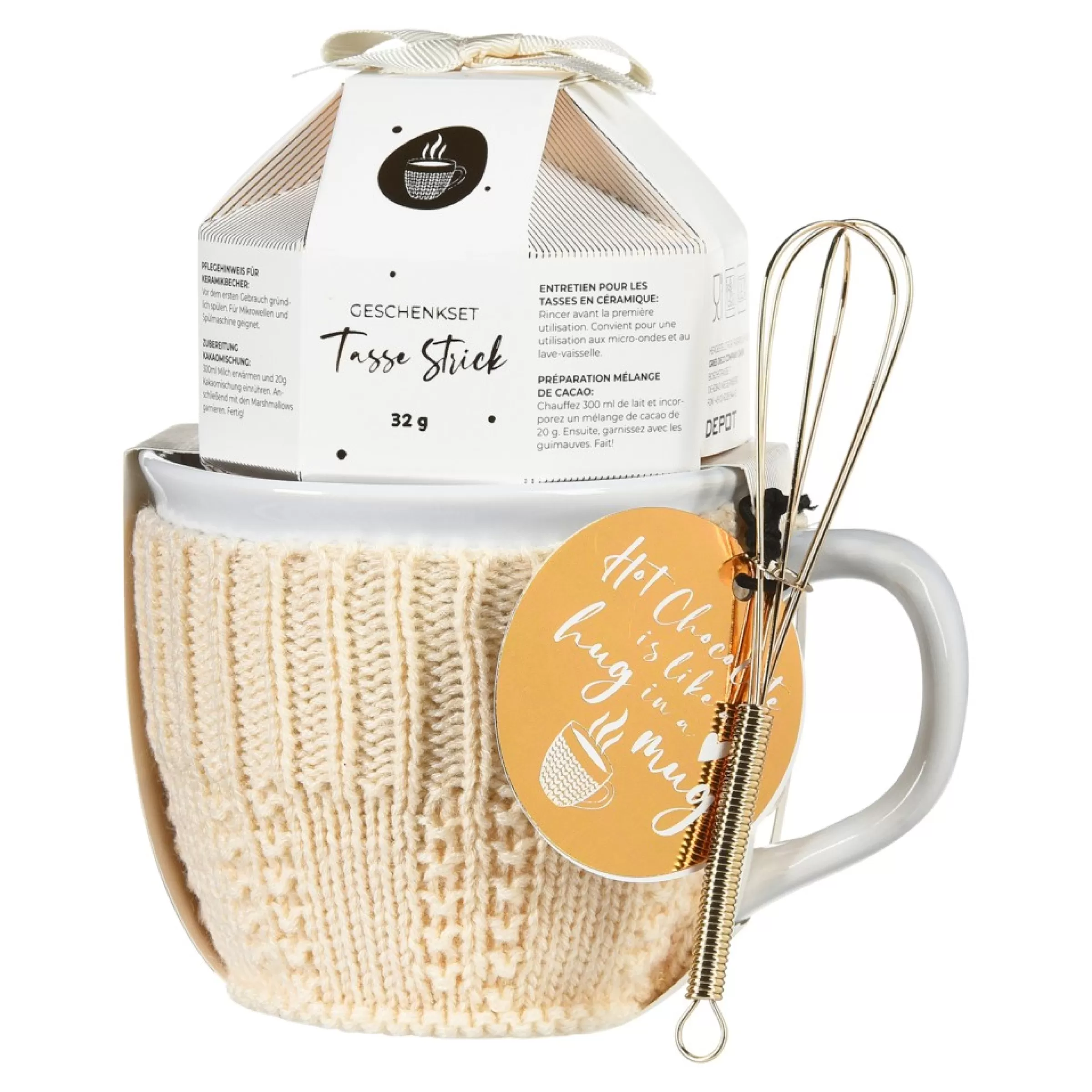 Depot Set Cadeau Tasse Tricot Hot