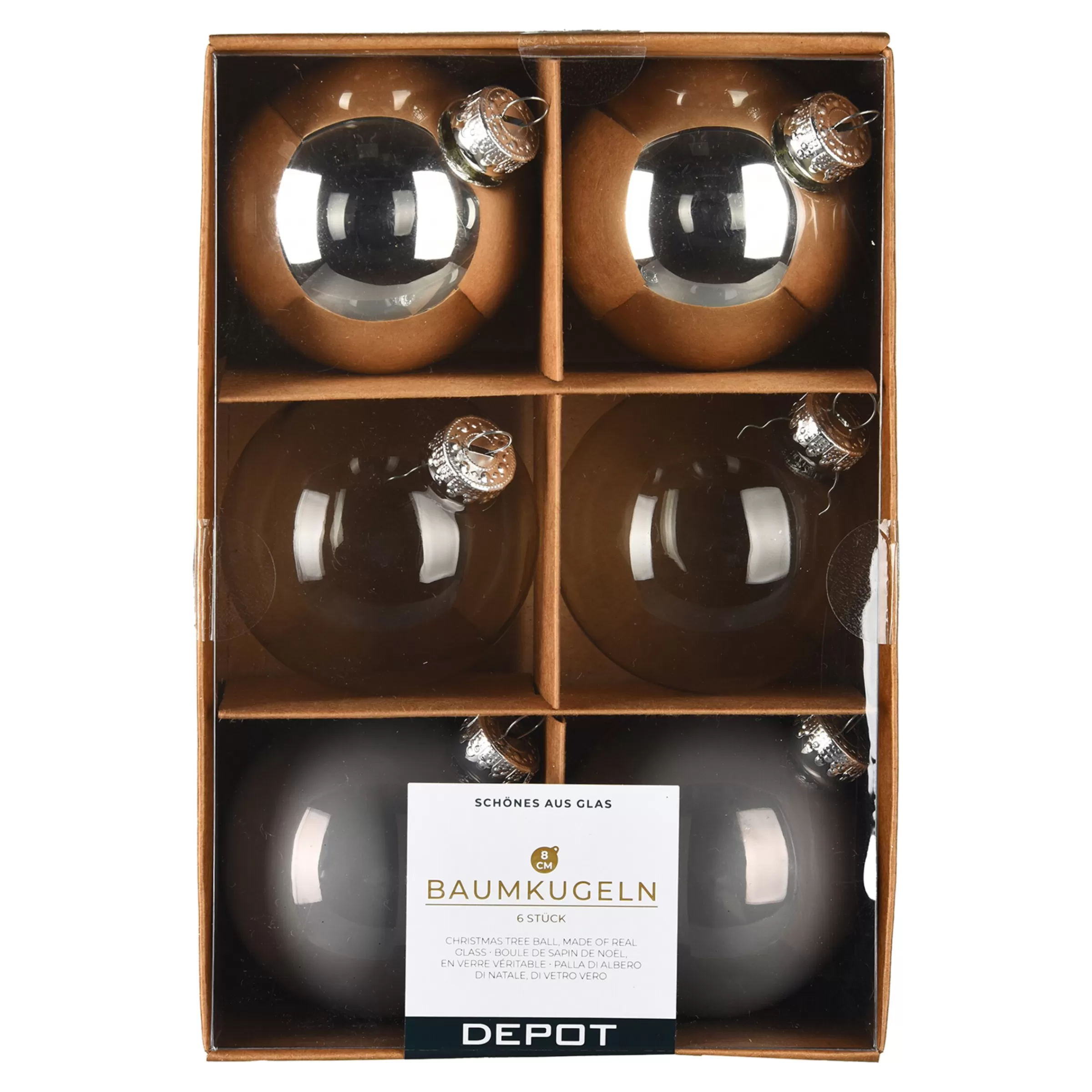 Depot Set De Boules De Noël En Verre