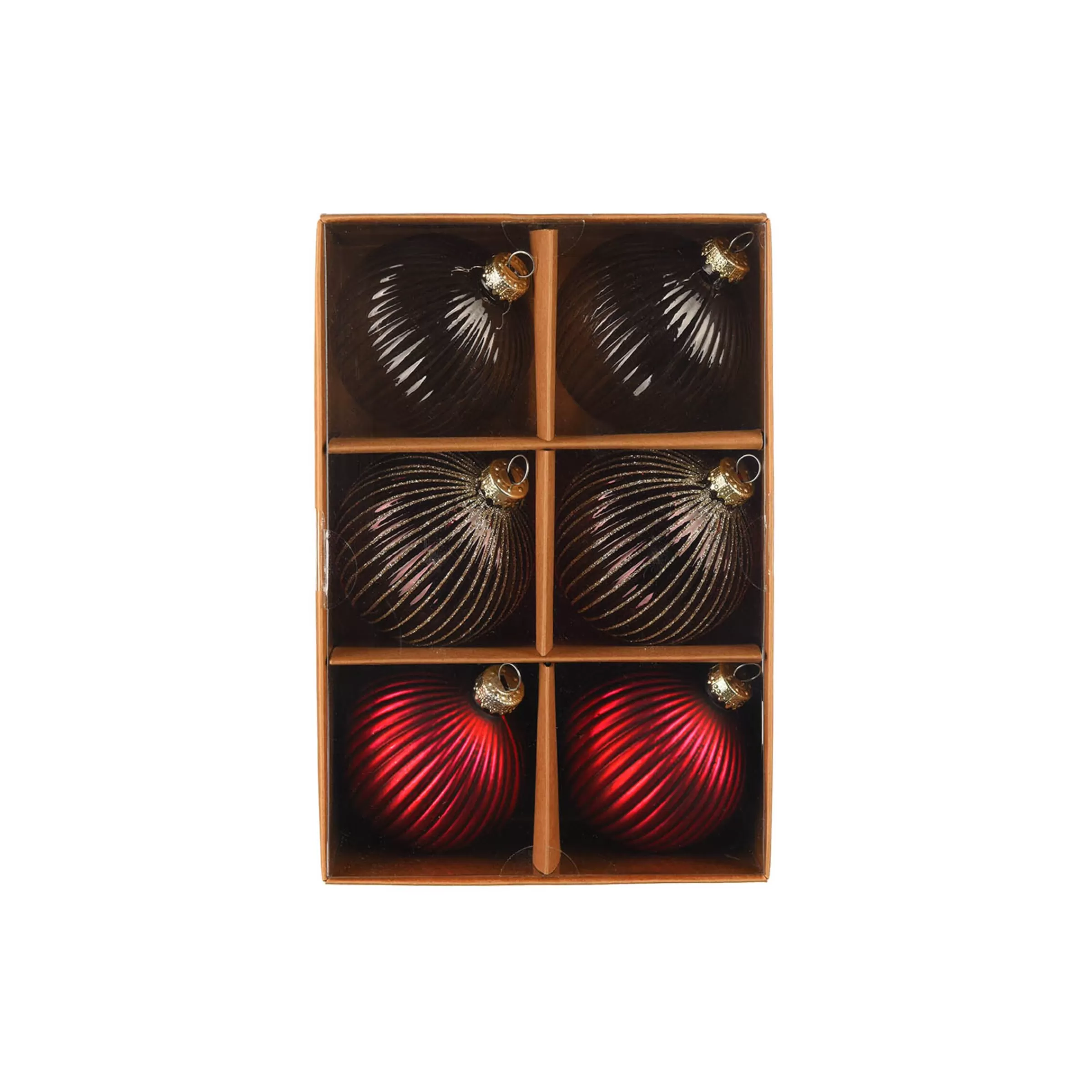 Depot Set De Boules De Noël En Verre Rainure