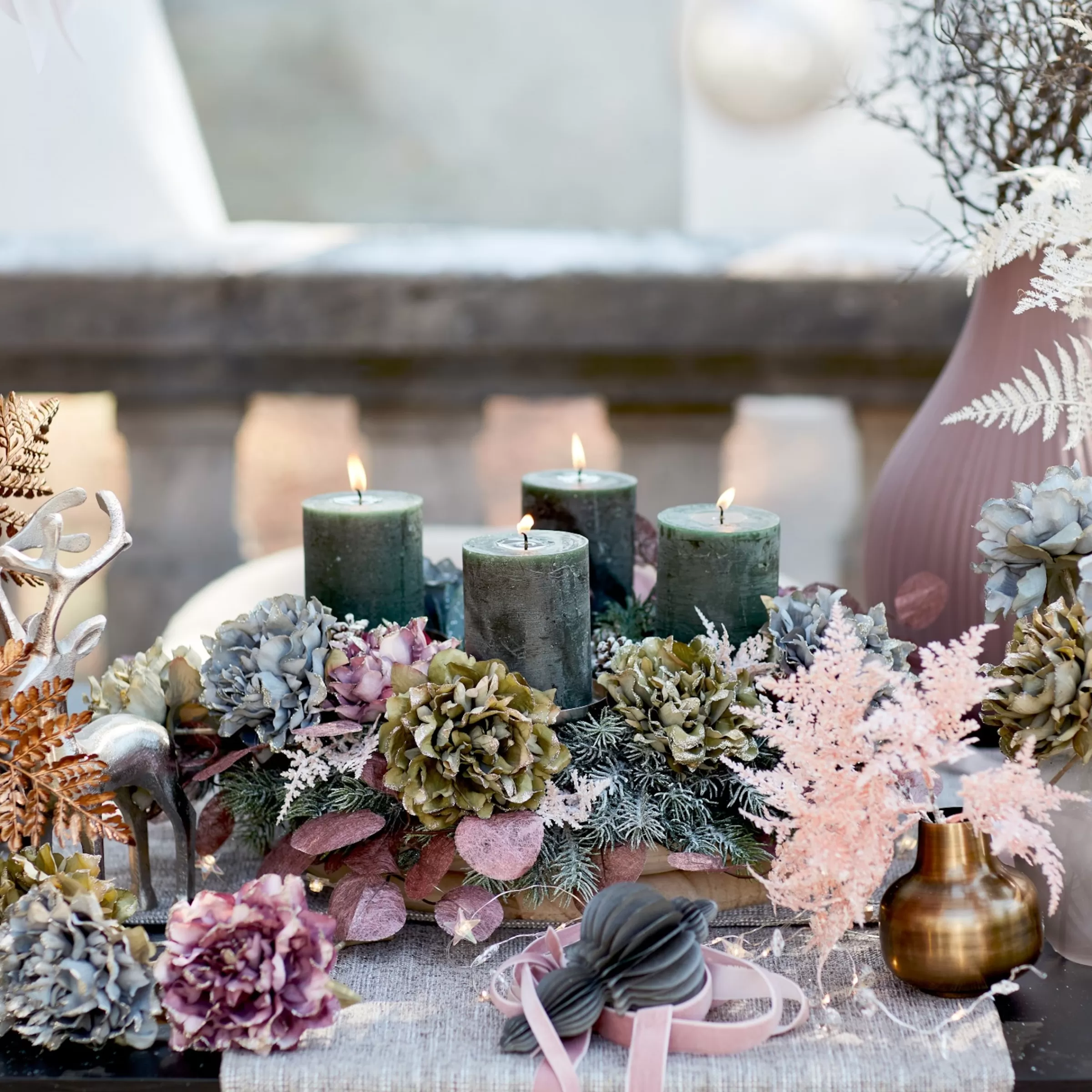 Depot Set De Couronne De L'Avent Décorative Classic Christmas