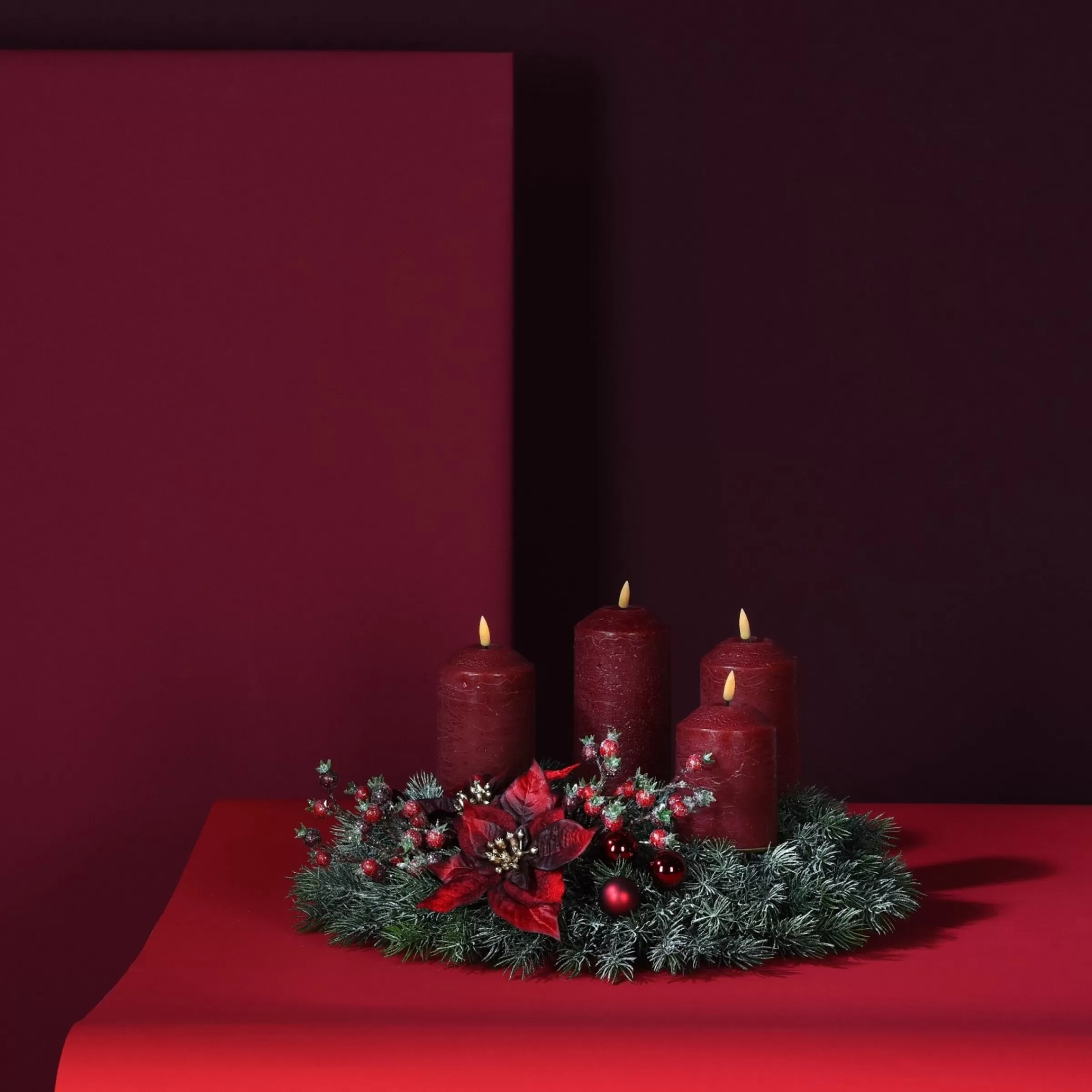 Depot Set De Couronne De L'Avent Décorative Classic Christmas
