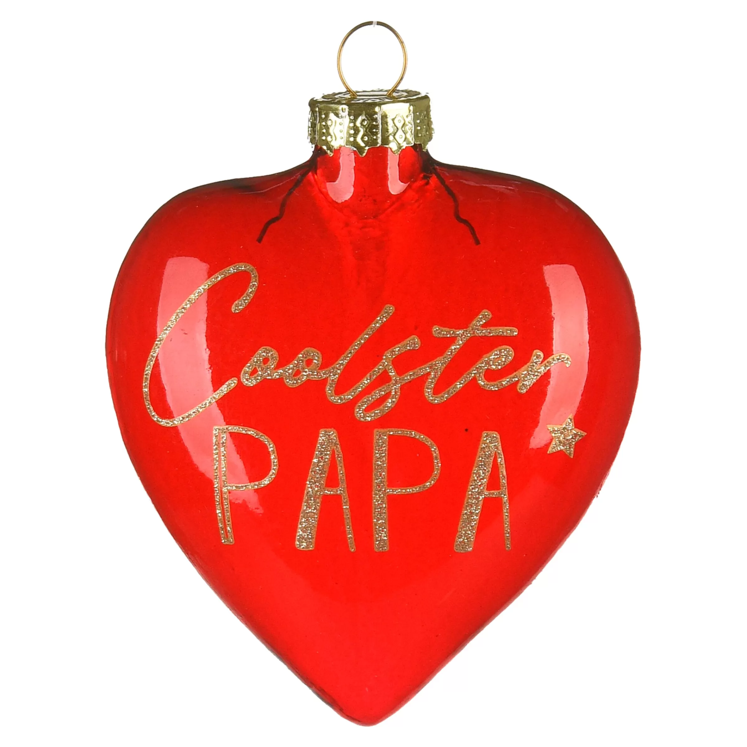Depot Set De Décoration En Verre Pour L'Arbre Coeur Parents