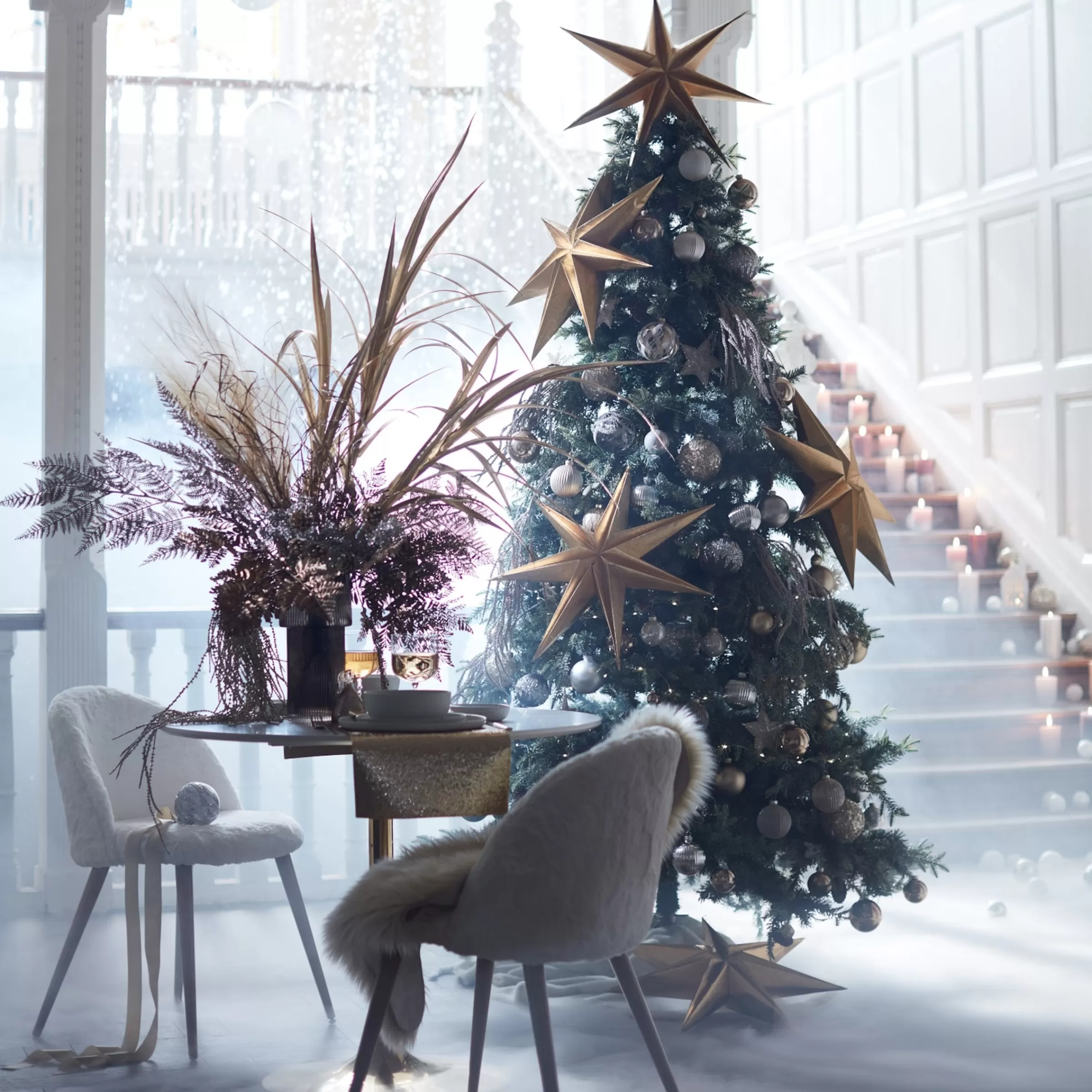 Depot Set De Décoration Porte-Bougies De Noël Glam