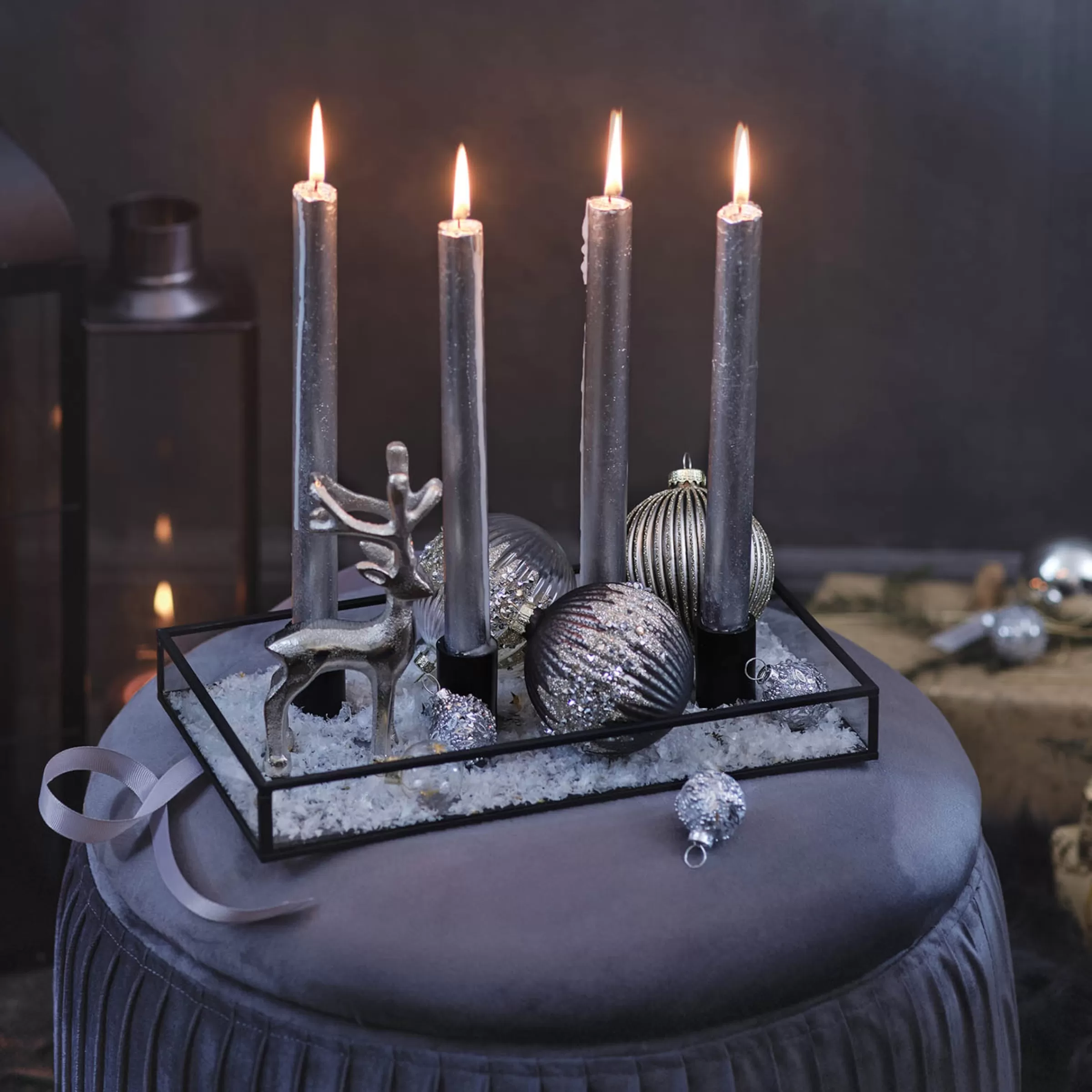 Depot Set De Décoration Porte-Bougies De Noël Glam
