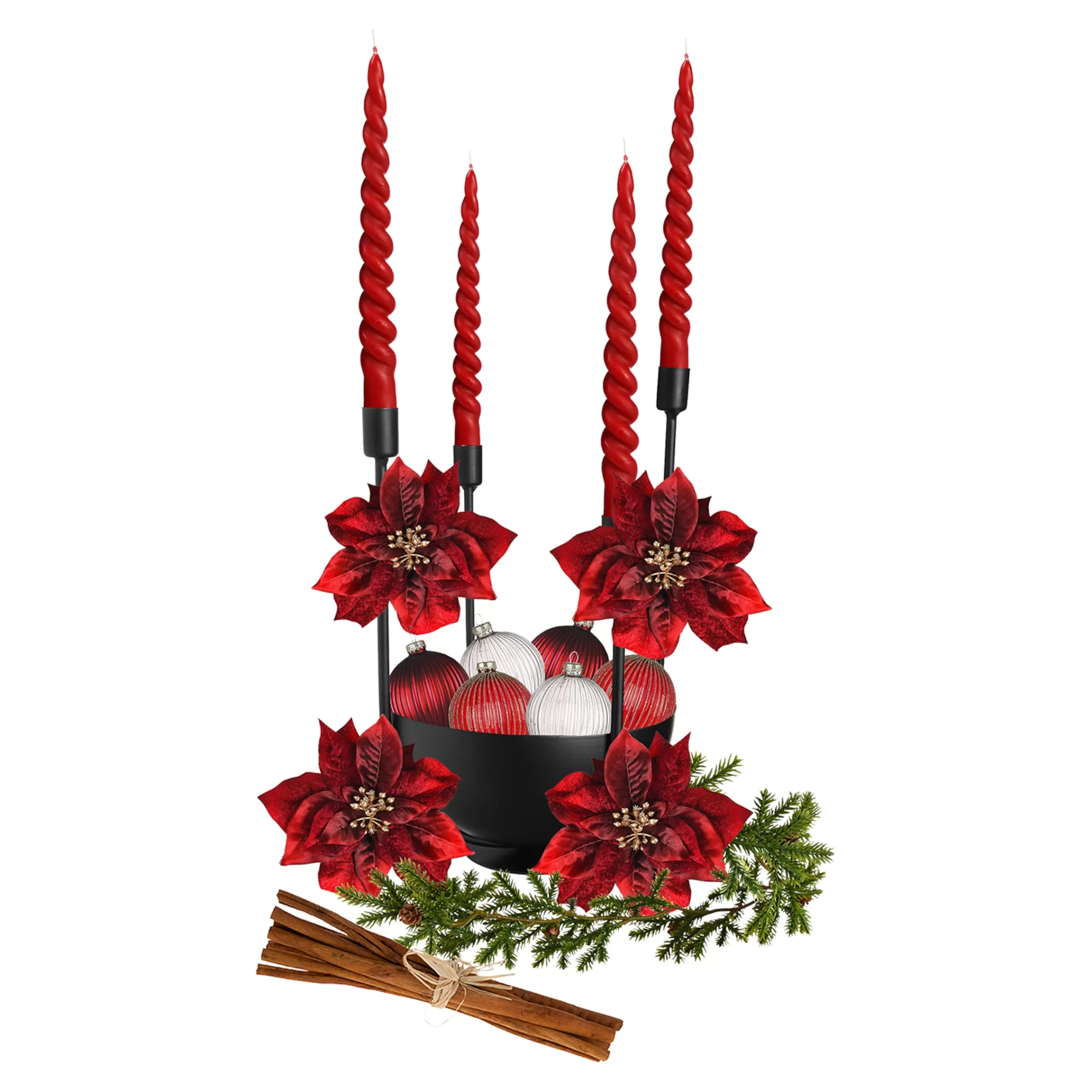 Depot Set De Décoration Porte-Bougies De Noël Rainure