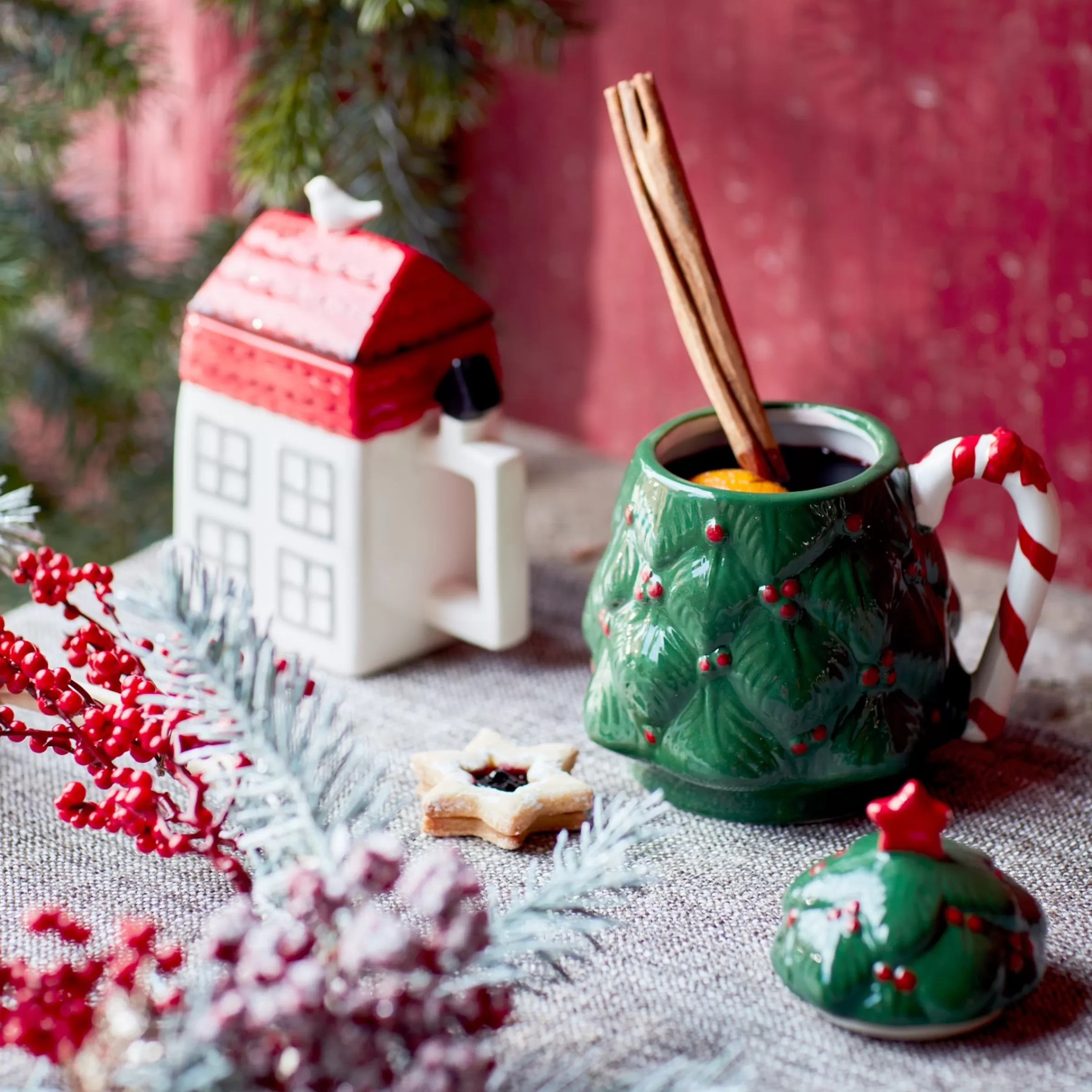 Depot Set De Décoration Porte-Bougies De Noël Traditionnel