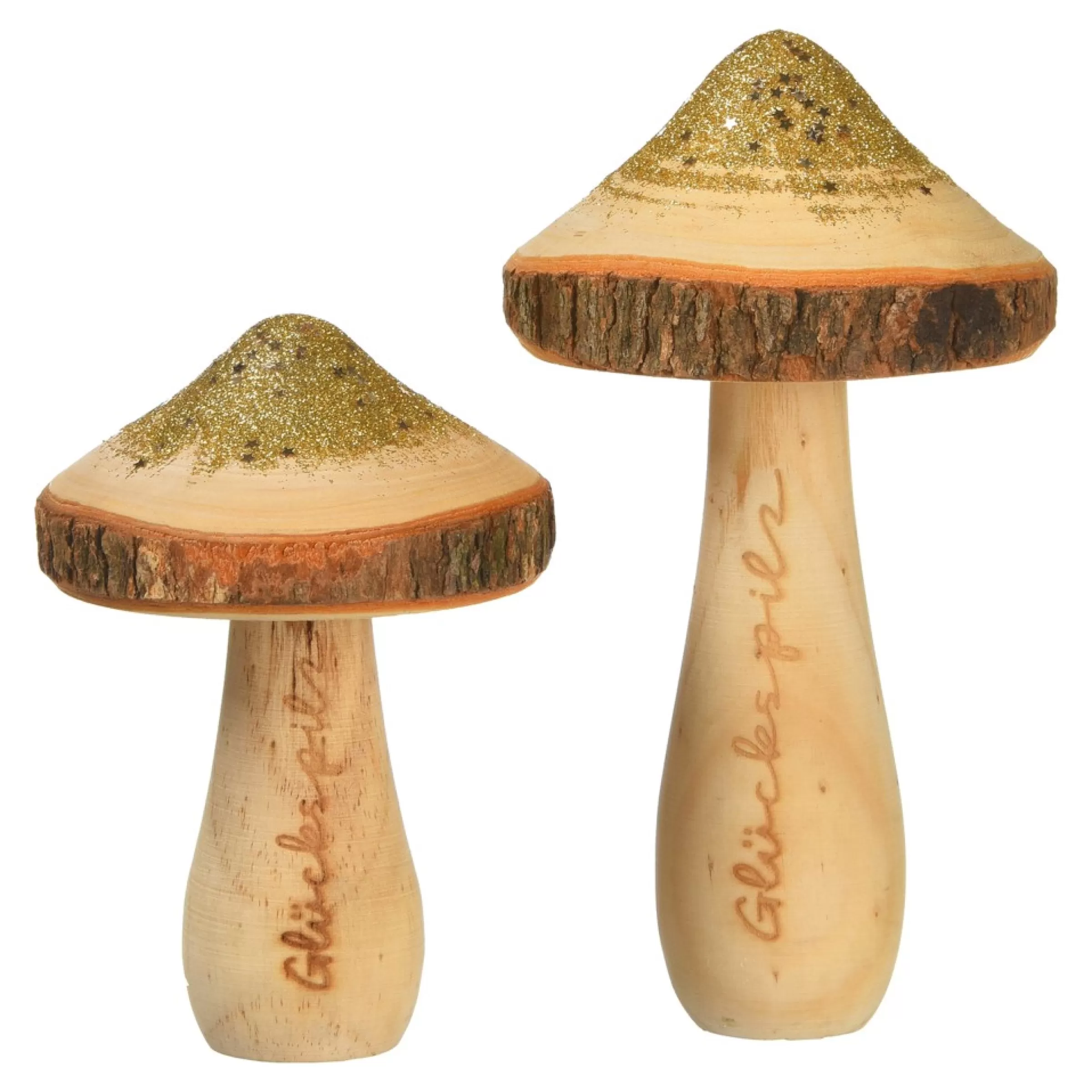 Depot Set D'Objets Deco Champignon Paillettes Cheap