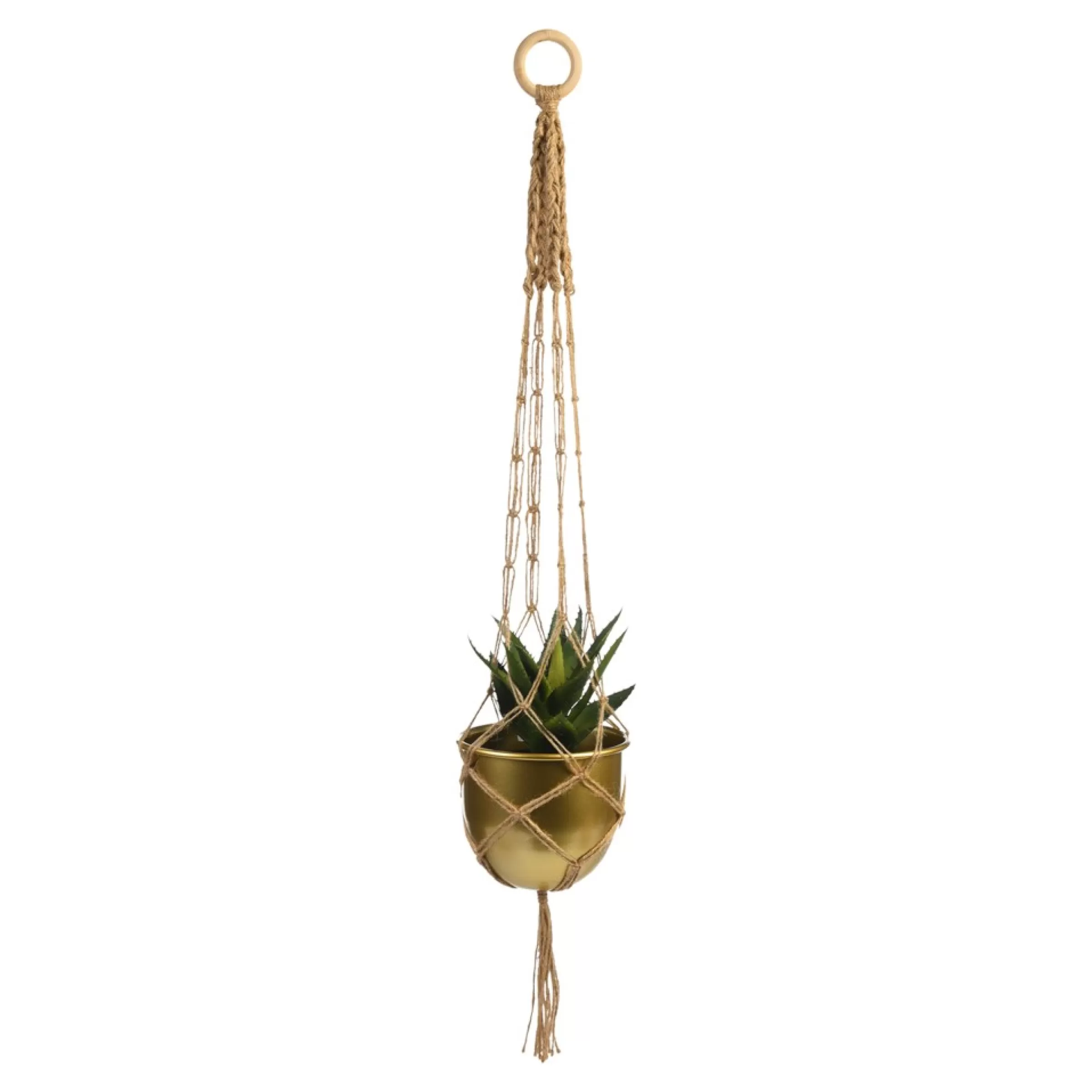 Depot Suspension En Jute Pour Pots De Plantes Flash Sale