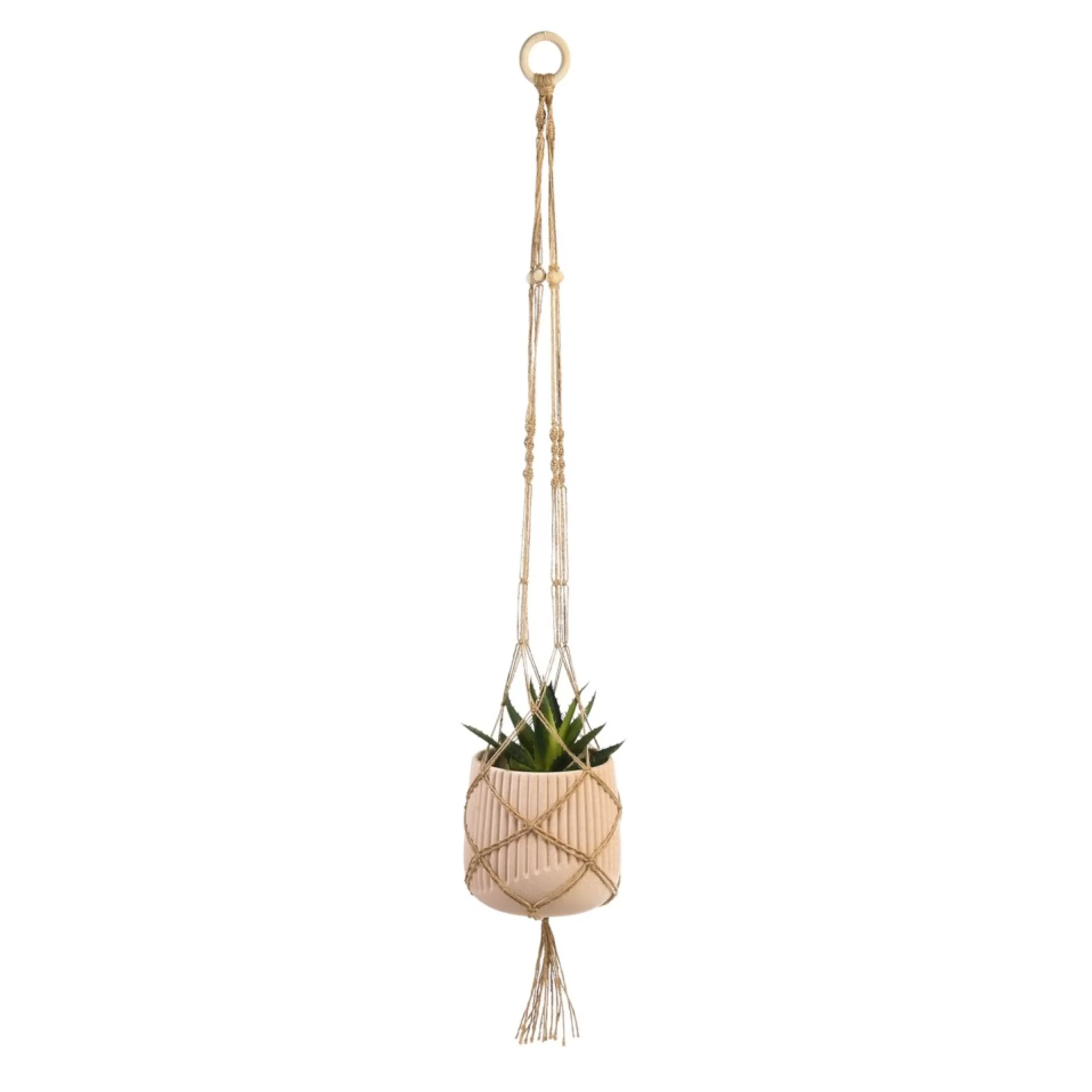 Depot Suspension En Jute Pour Pots De Plantes Cheap