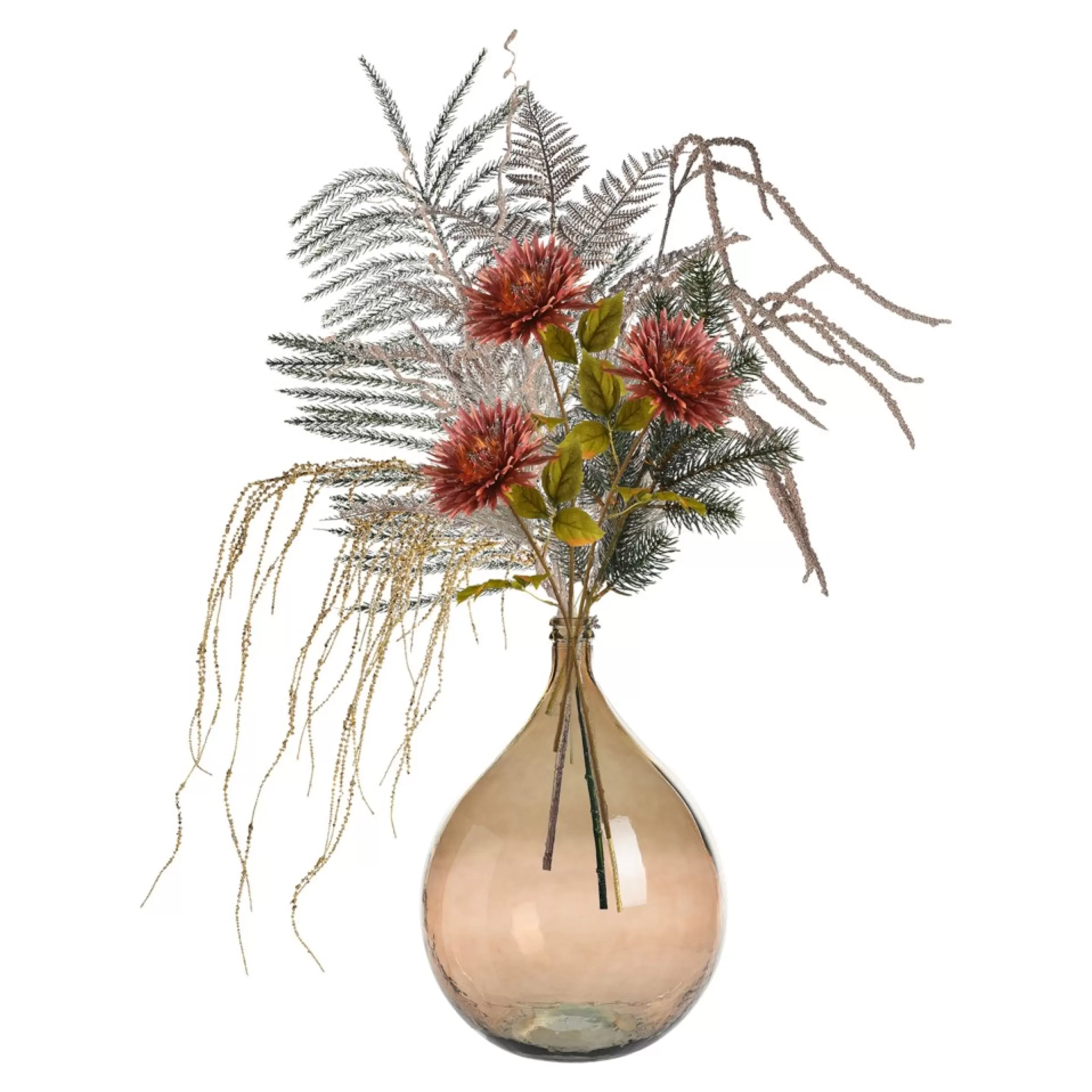 Depot Vase Ballon Winter Glam Avec Fleurs Artificielles Discount